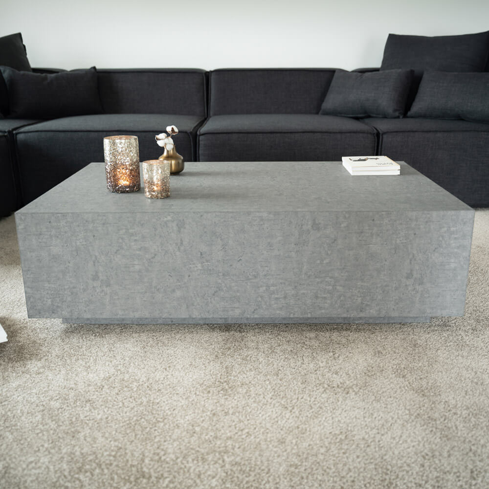 Couchtisch Marmor AMIRI XXL - 120 x 80 cm Grau