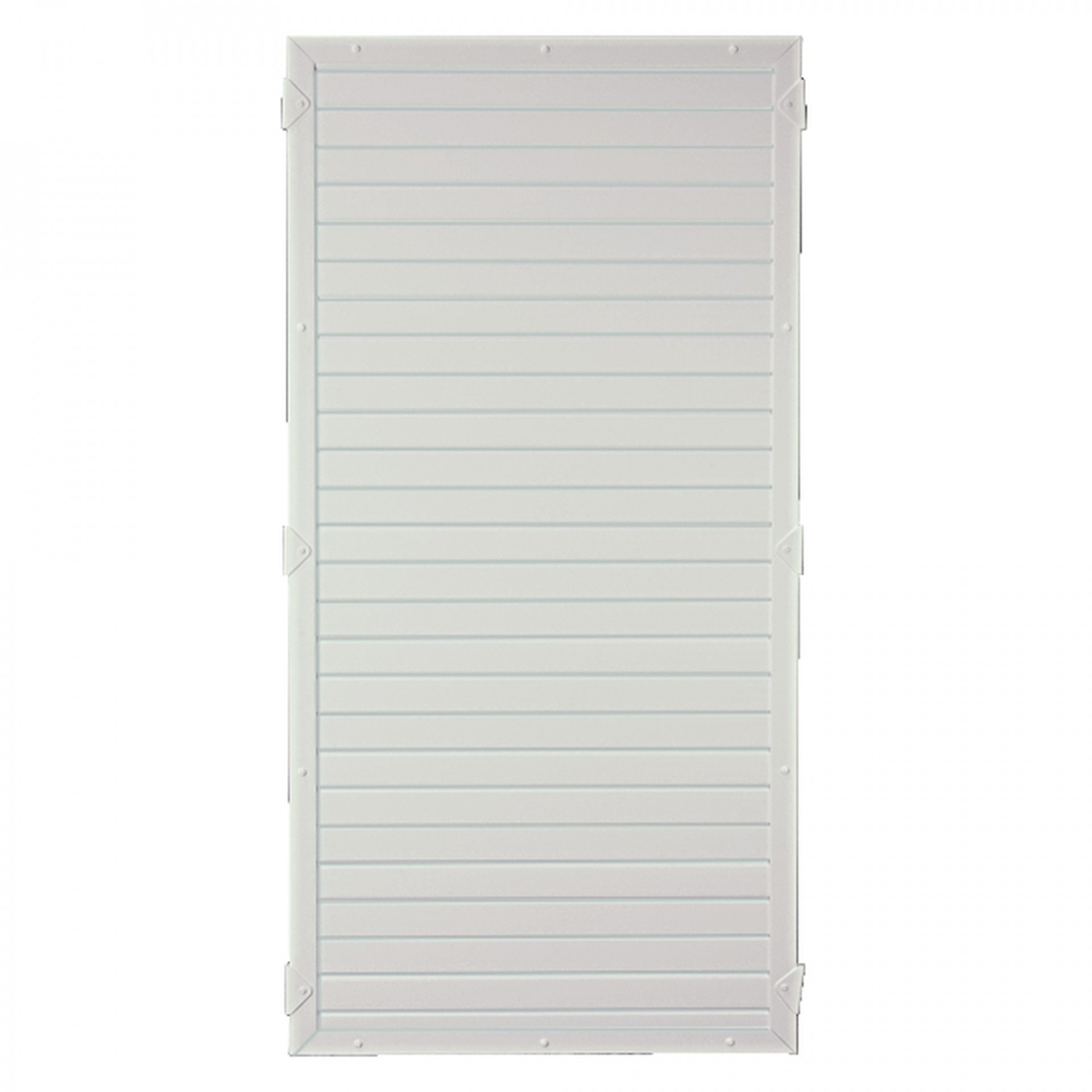 LIGHTLINE KS-Zaunelement, 90 x 180 cm, Füllung weiß / Rahmen weiß