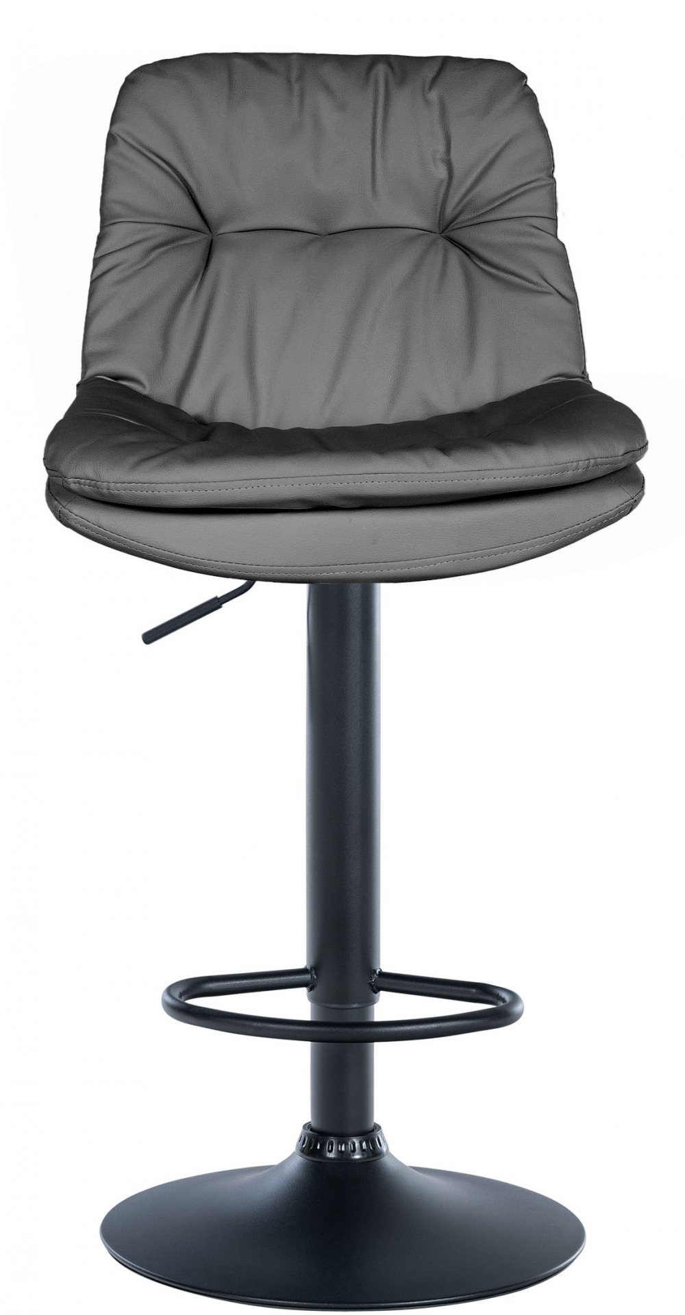 Barhocker Laurel Kunstleder schwarz, grau