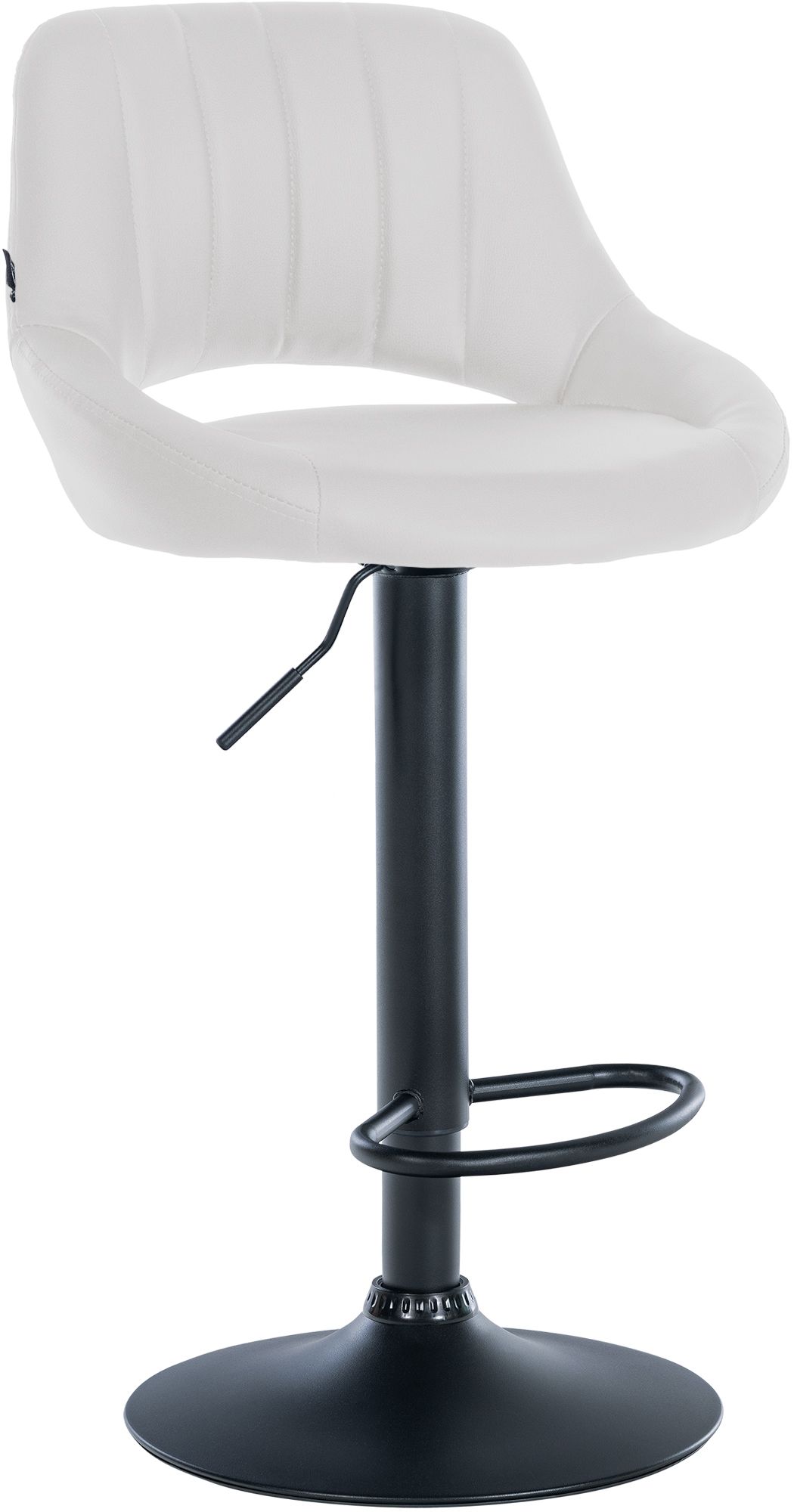 Barhocker Milet Kunstleder schwarz, weiß