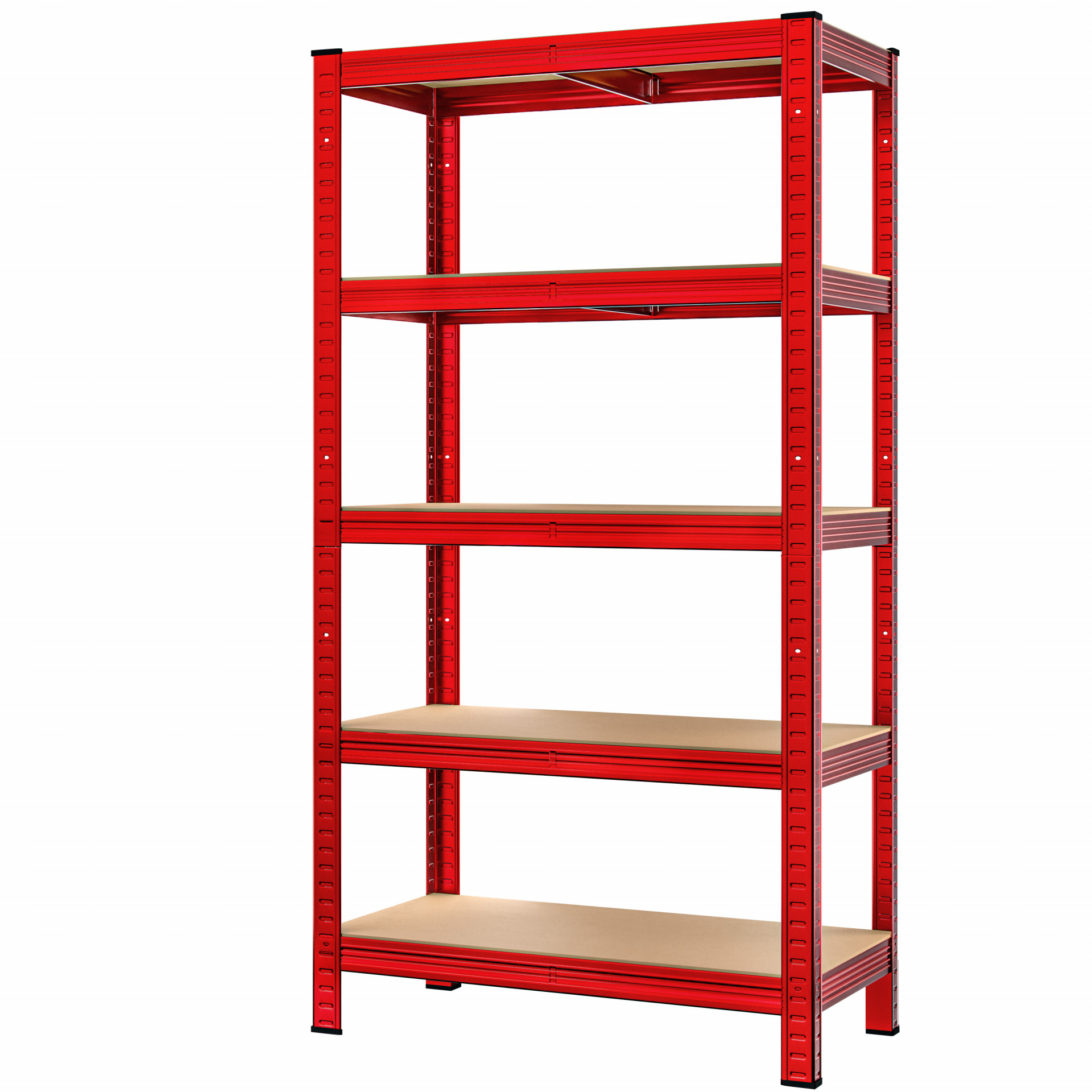 Schwerlastregal Rot 180x90x40cm pulverbeschichtet Tragkraft 875kg