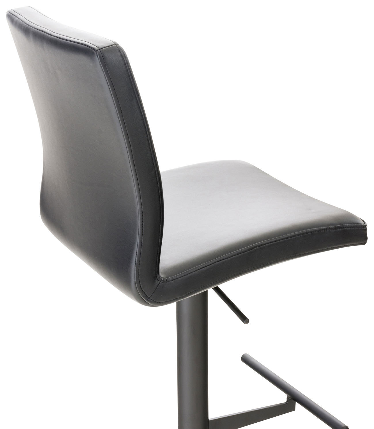 Barhocker Cadiz Kunstleder schwarz, schwarz