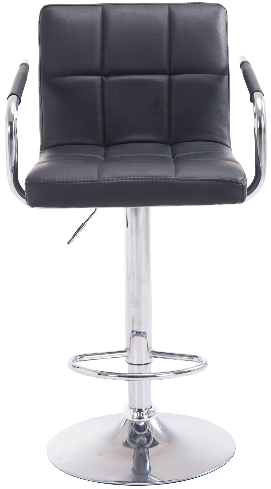 Barhocker Lucy V2 chrom, schwarz