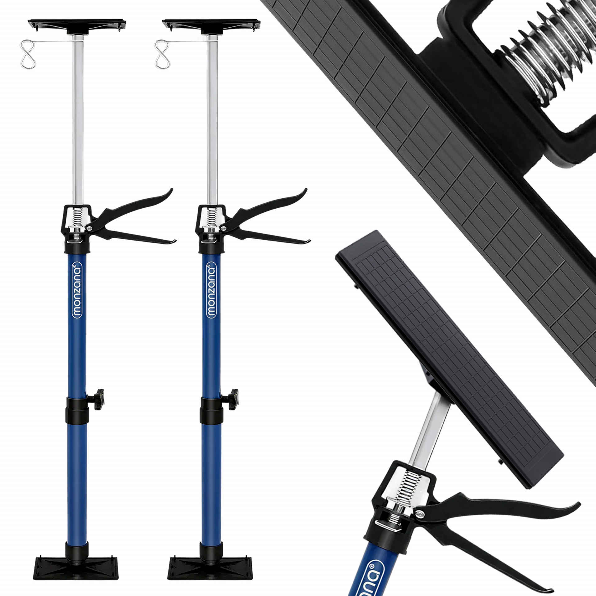 Zargenspanner 2er-Set Blau 115-290cm