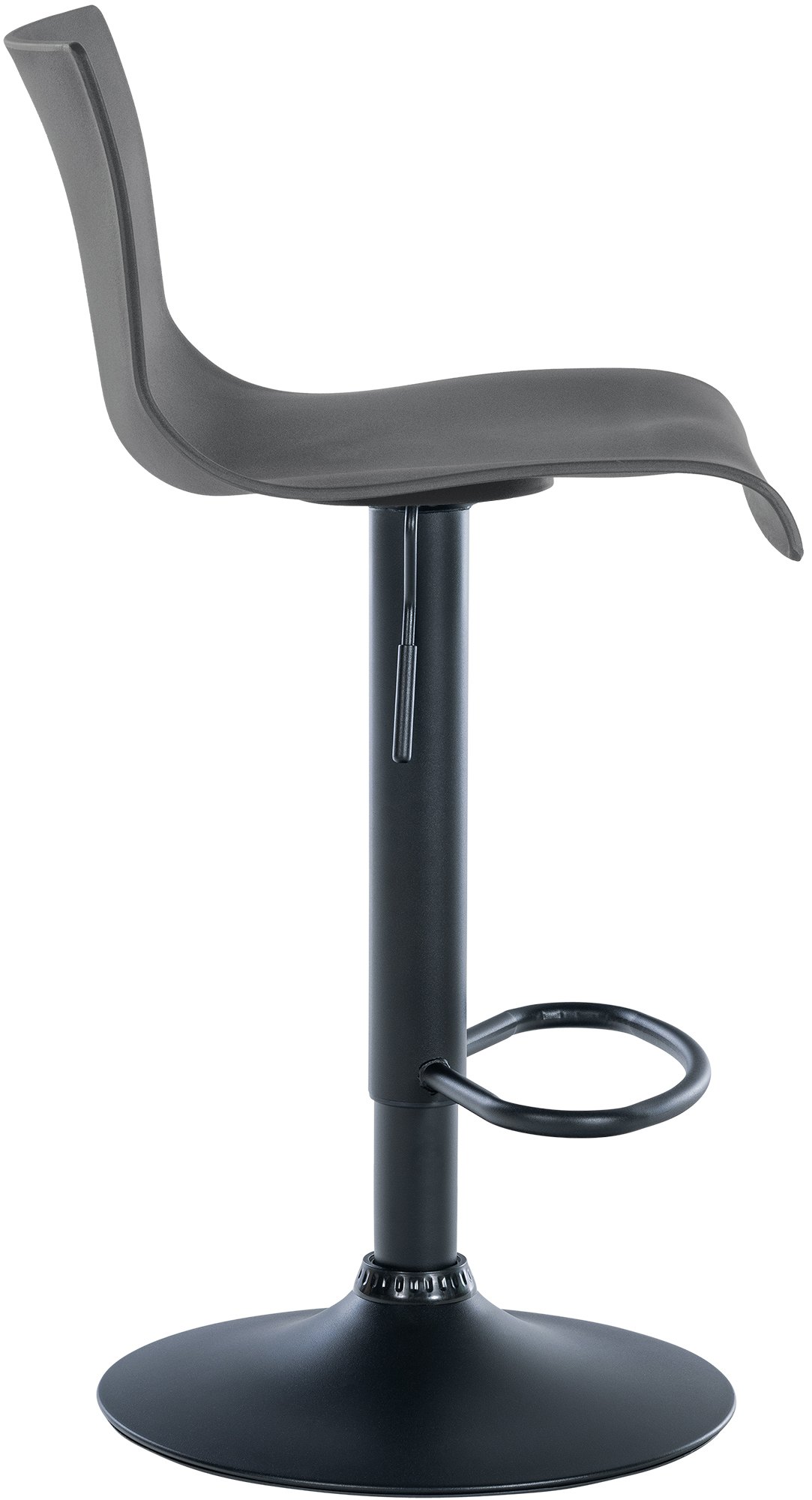 Barhocker Branford Kunststoff, grau