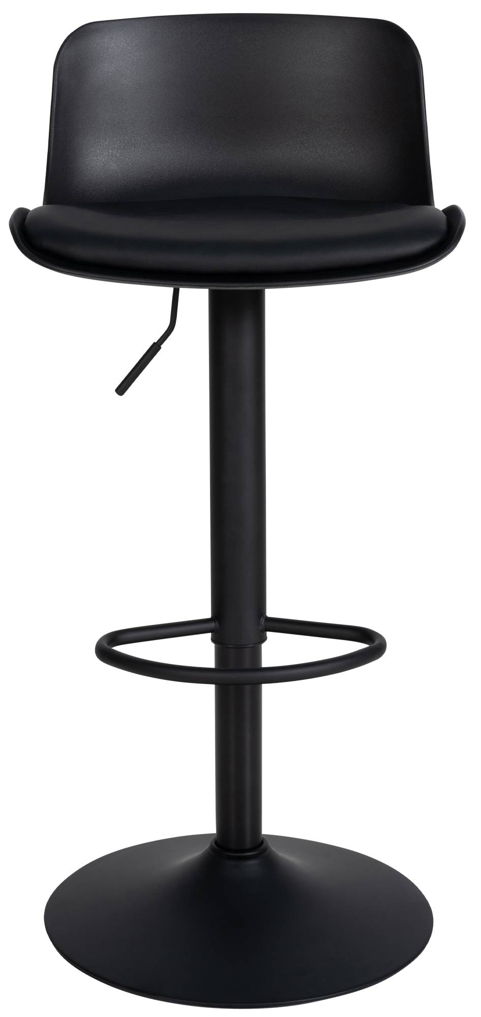 2er Bartisch Set Velor Kunstleder, schwarz