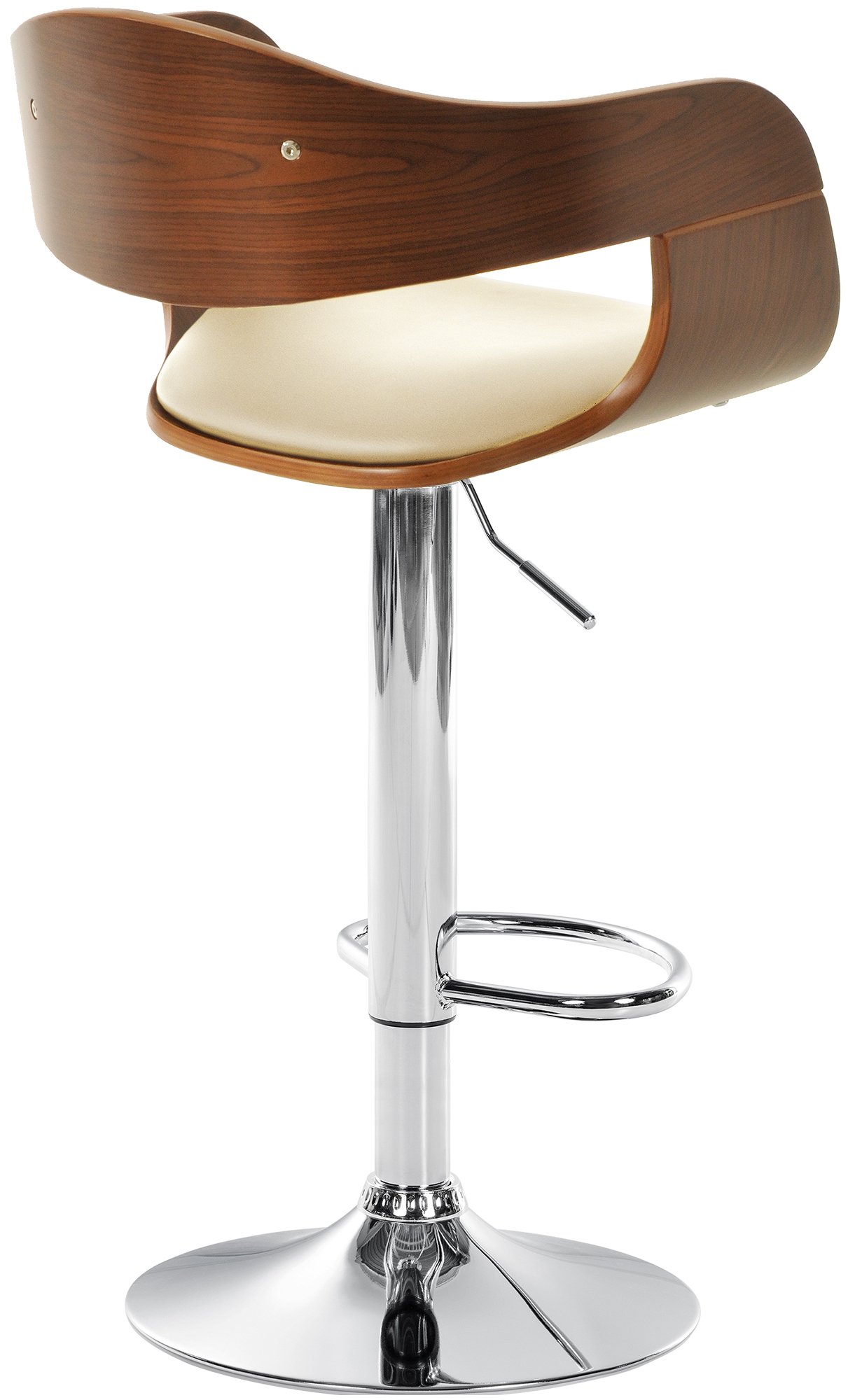 Barhocker Kingston C, walnuss/creme
