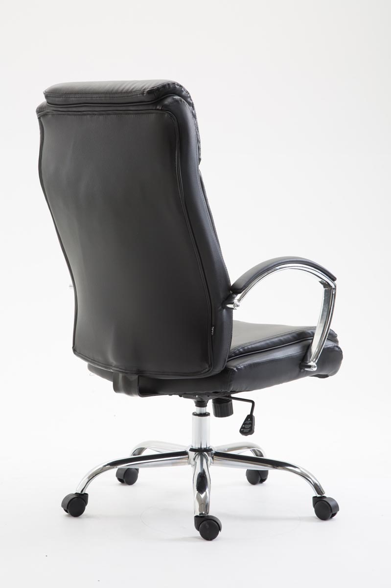 Bürostuhl Vaud Kunstleder, schwarz