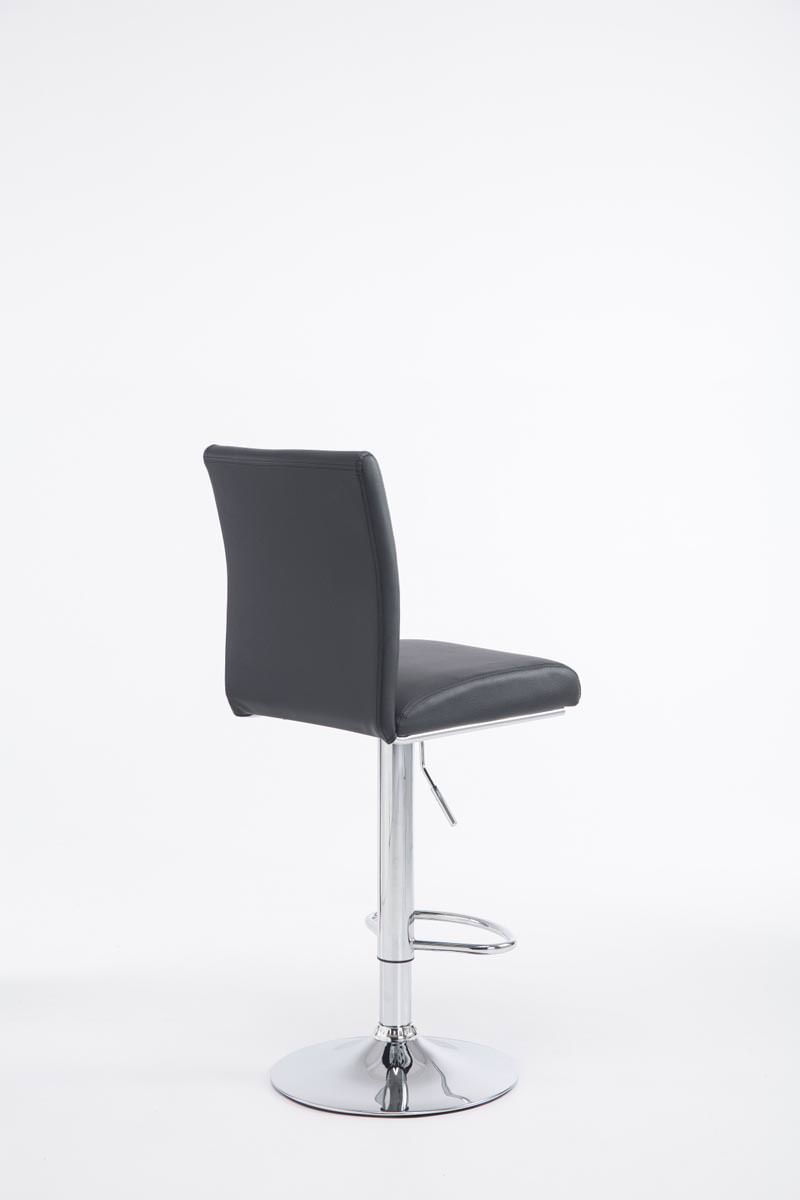 2er Set Barhocker Köln Kunstleder chrom, schwarz