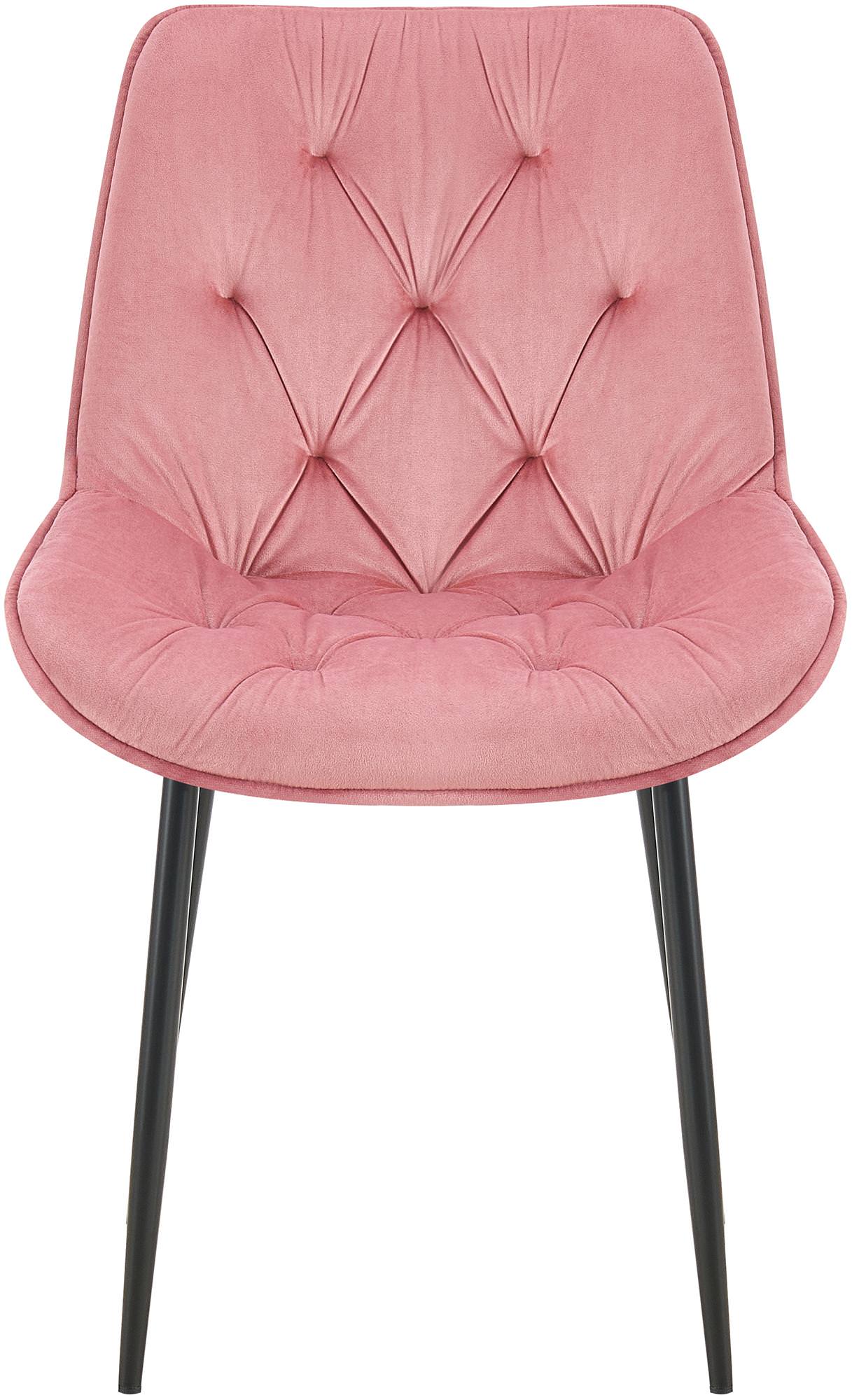 Esszimmerstuhl Wallace Samt, rosa