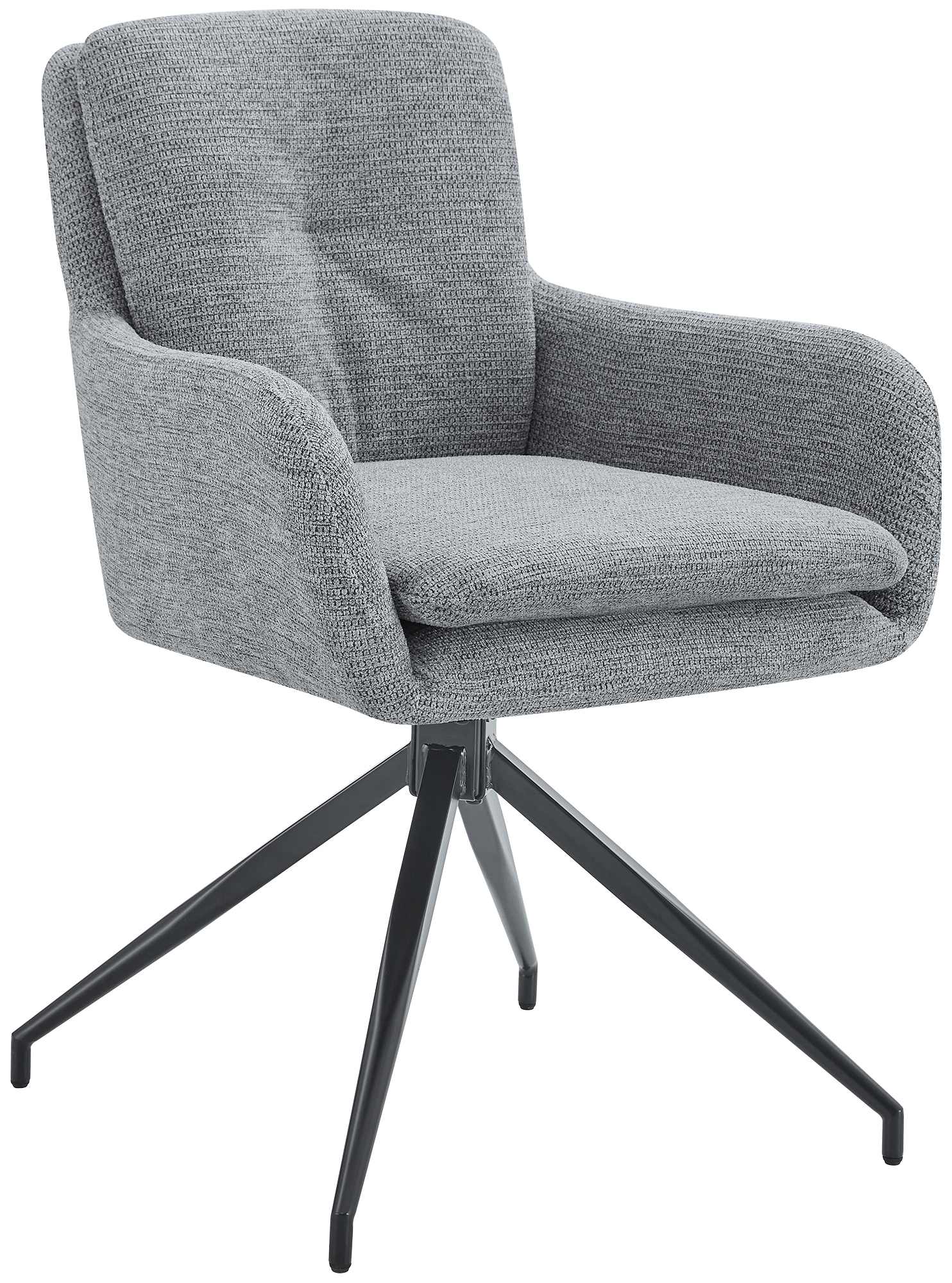 Esszimmerstuhl Pickett Stoff, grau
