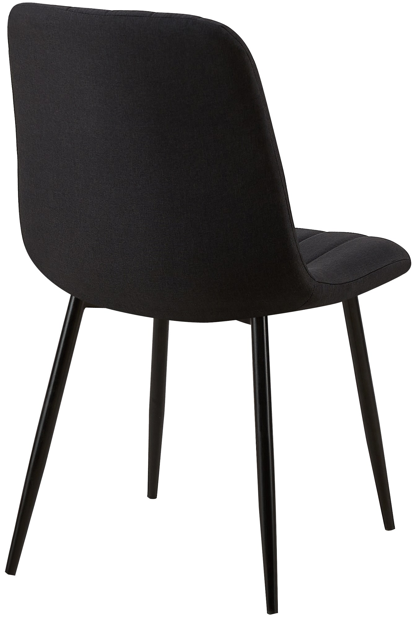 Stuhl Dijon Stoff, schwarz