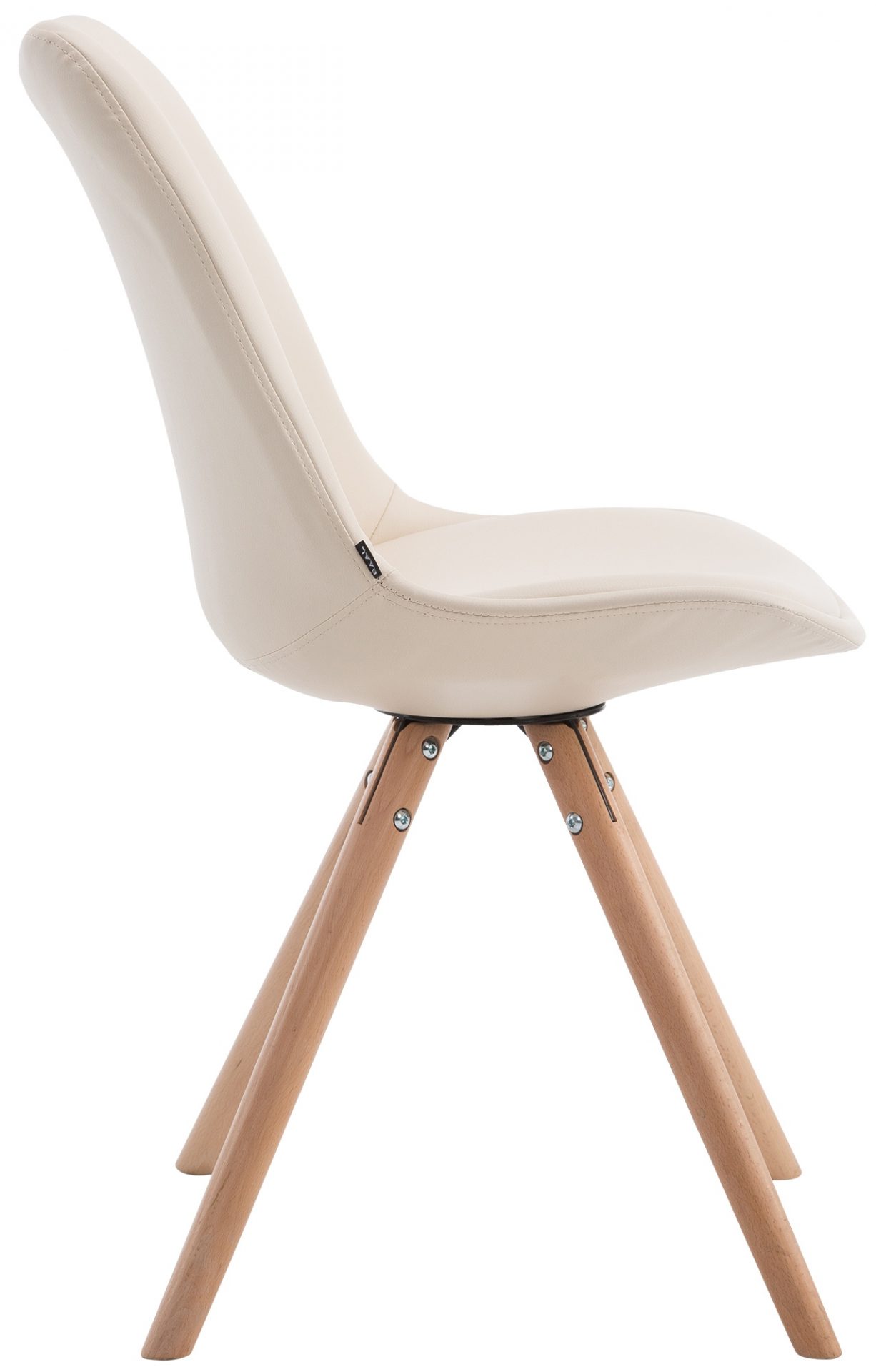Besucherstuhl Laval Natura Rund, creme