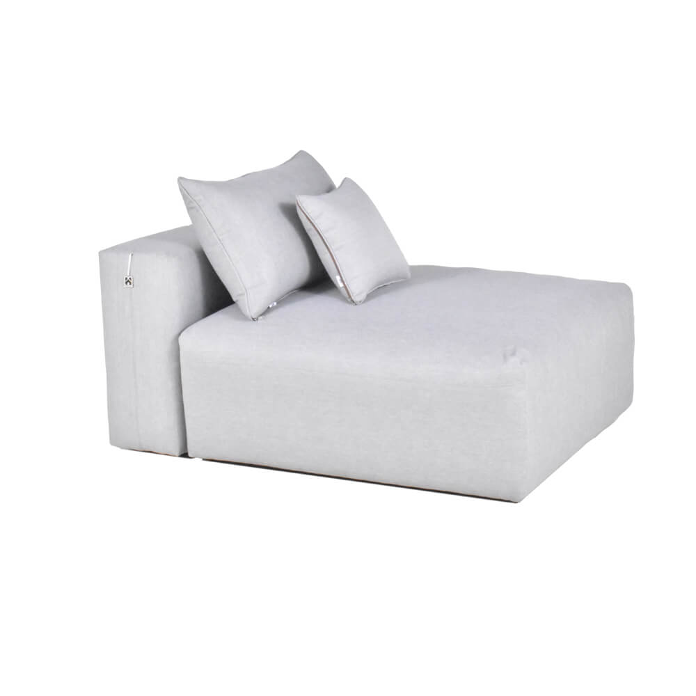 Modulares Outdoor Sofa ALAZIA Hellgrau - XS