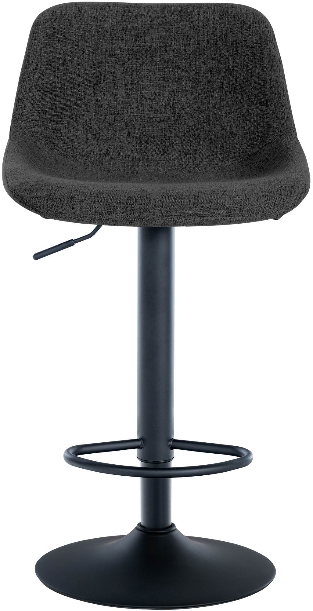 2er Set Barhocker Loft Stoff, schwarz