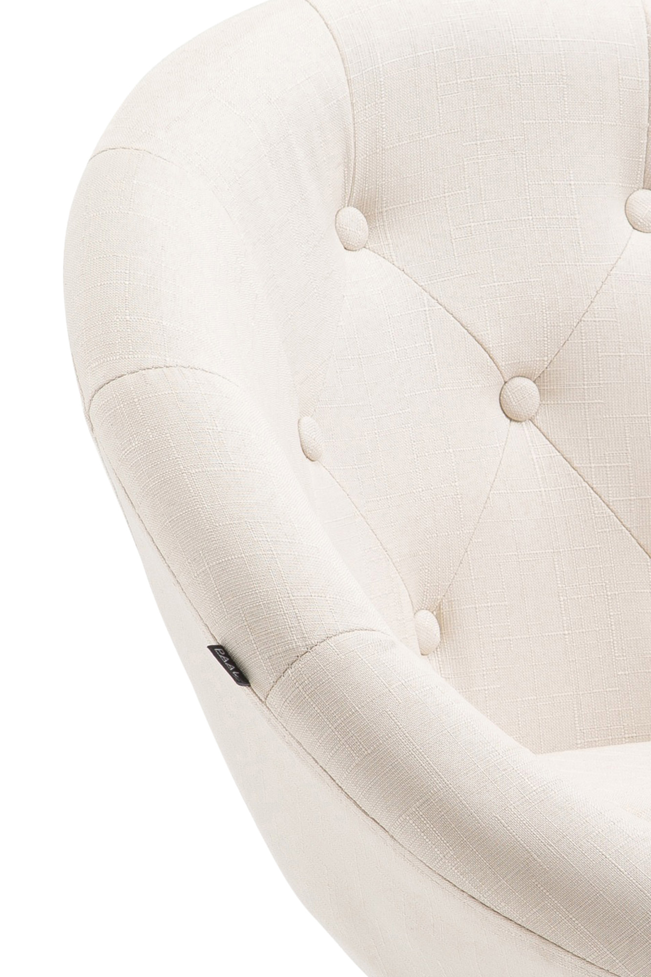 Barhocker London V2 Stoff schwarz, creme
