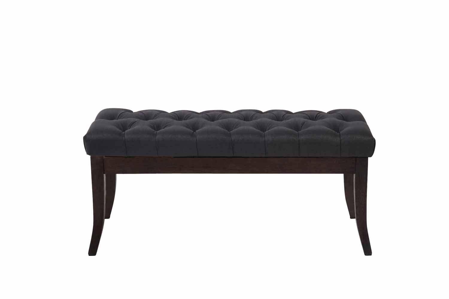 Sitzbank Ramses Stoff antik-dunkel 100 cm, schwarz
