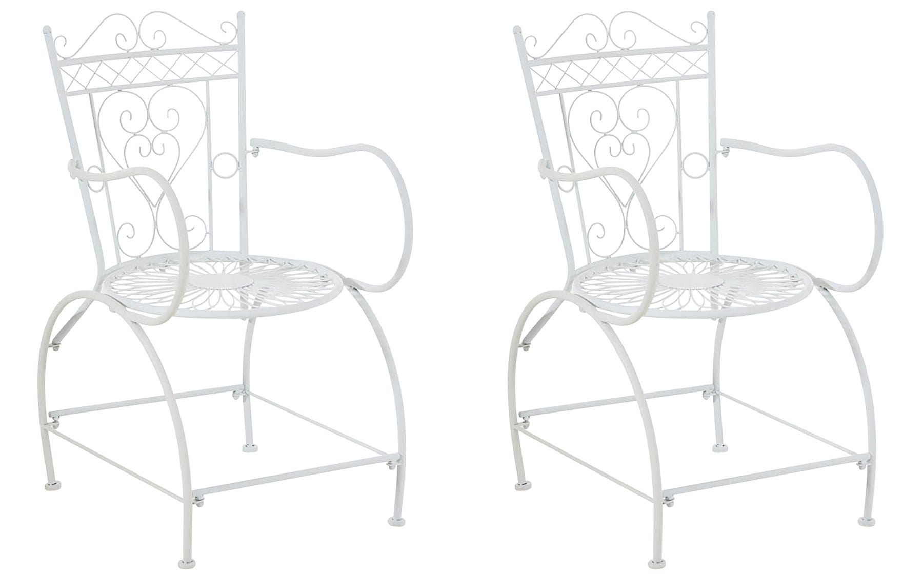 2er Set Stühle Sheela, weiß