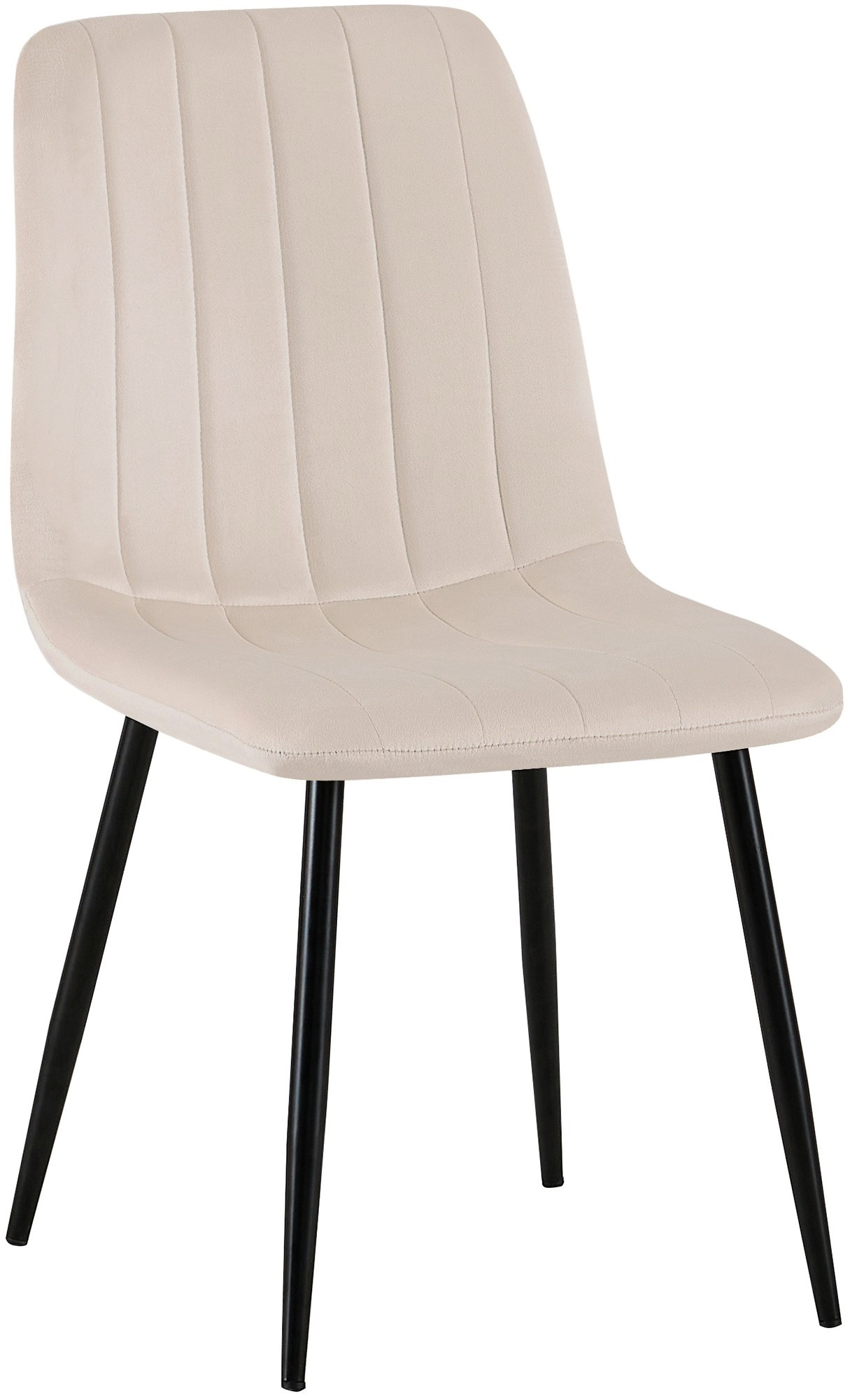 Stuhl Dijon Samt, creme