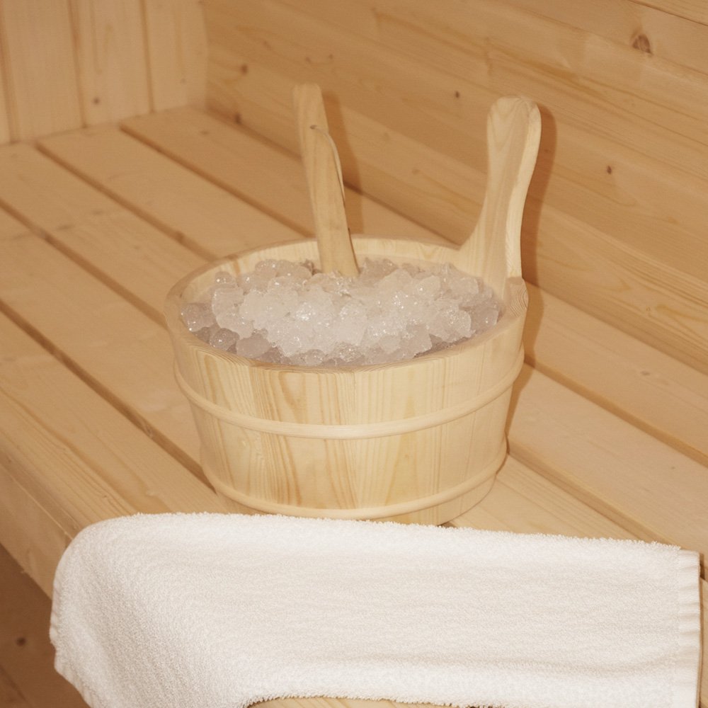 Outdoor Sauna CUBE DELUXE L - 194 x 220 cm für 4 Personen