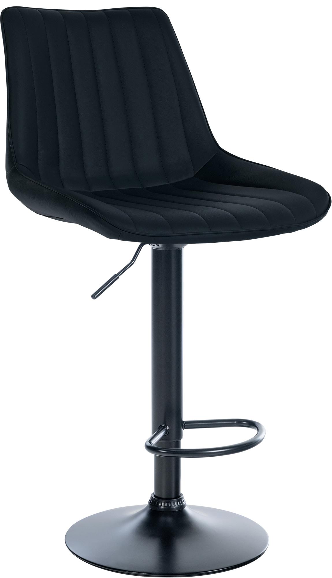 Barhocker Toni Kunstleder schwarz, schwarz