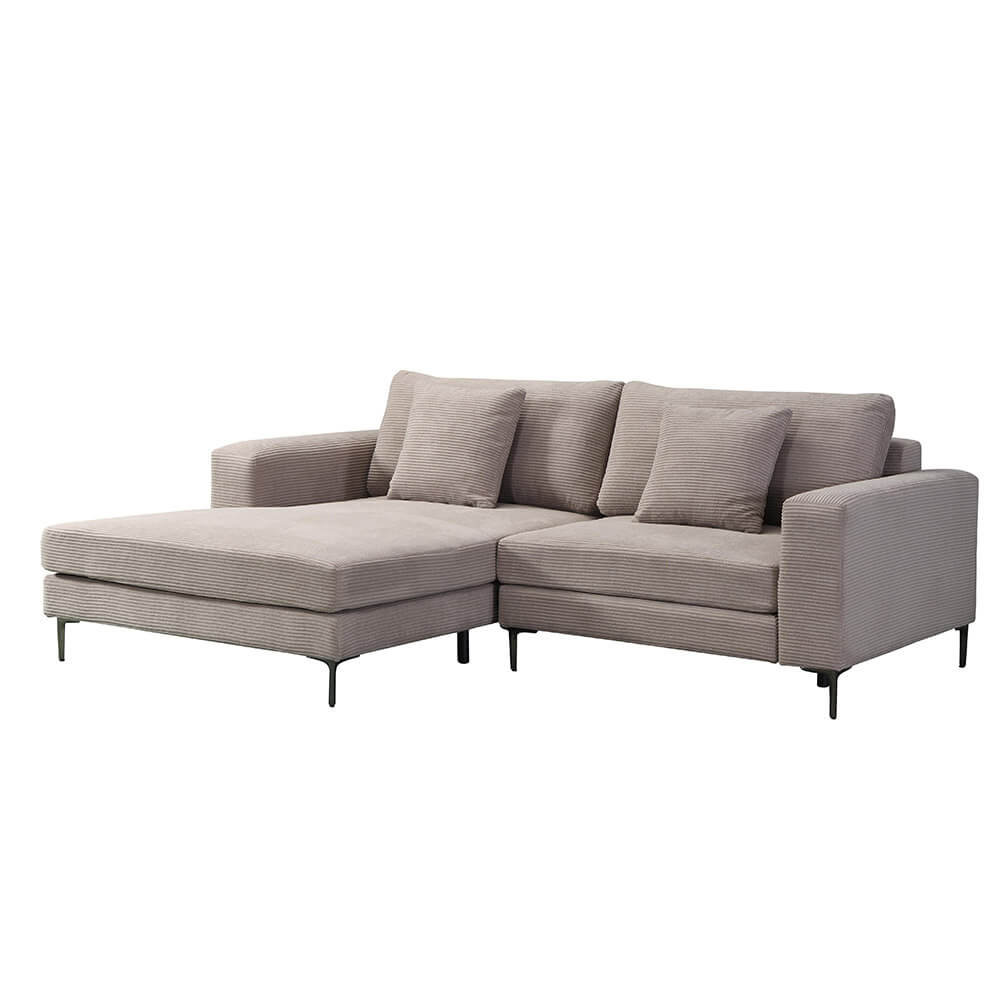 Sofa BELLANO M - 238 x 188 cm Links Cord Beige