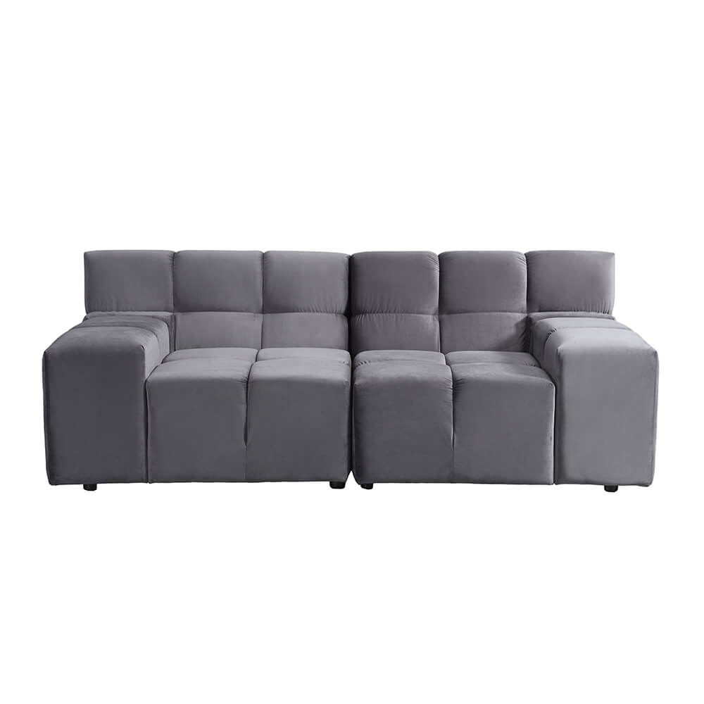 Modulares Sofa ORLENA - Anthrazit 204 x 98 cm
