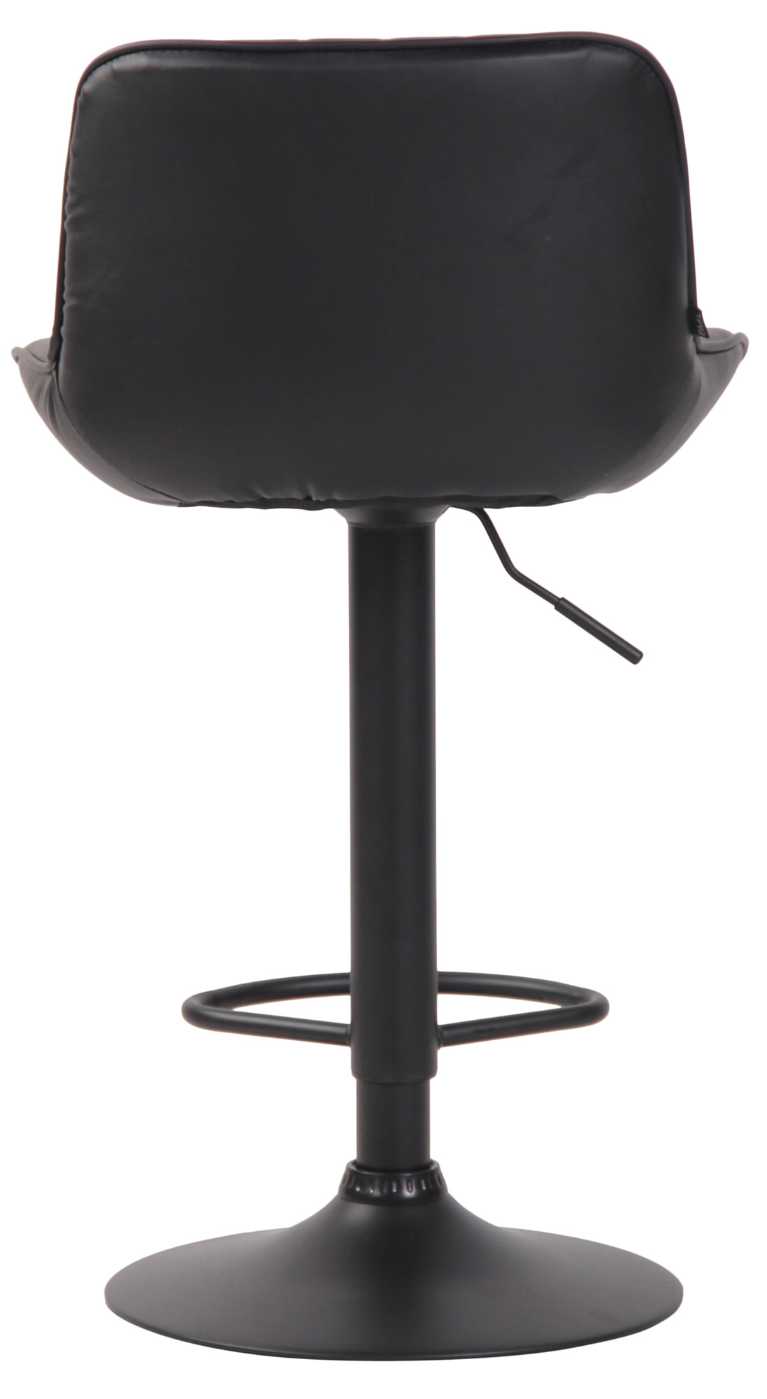 Barhocker Lentini Kunstleder schwarz, schwarz