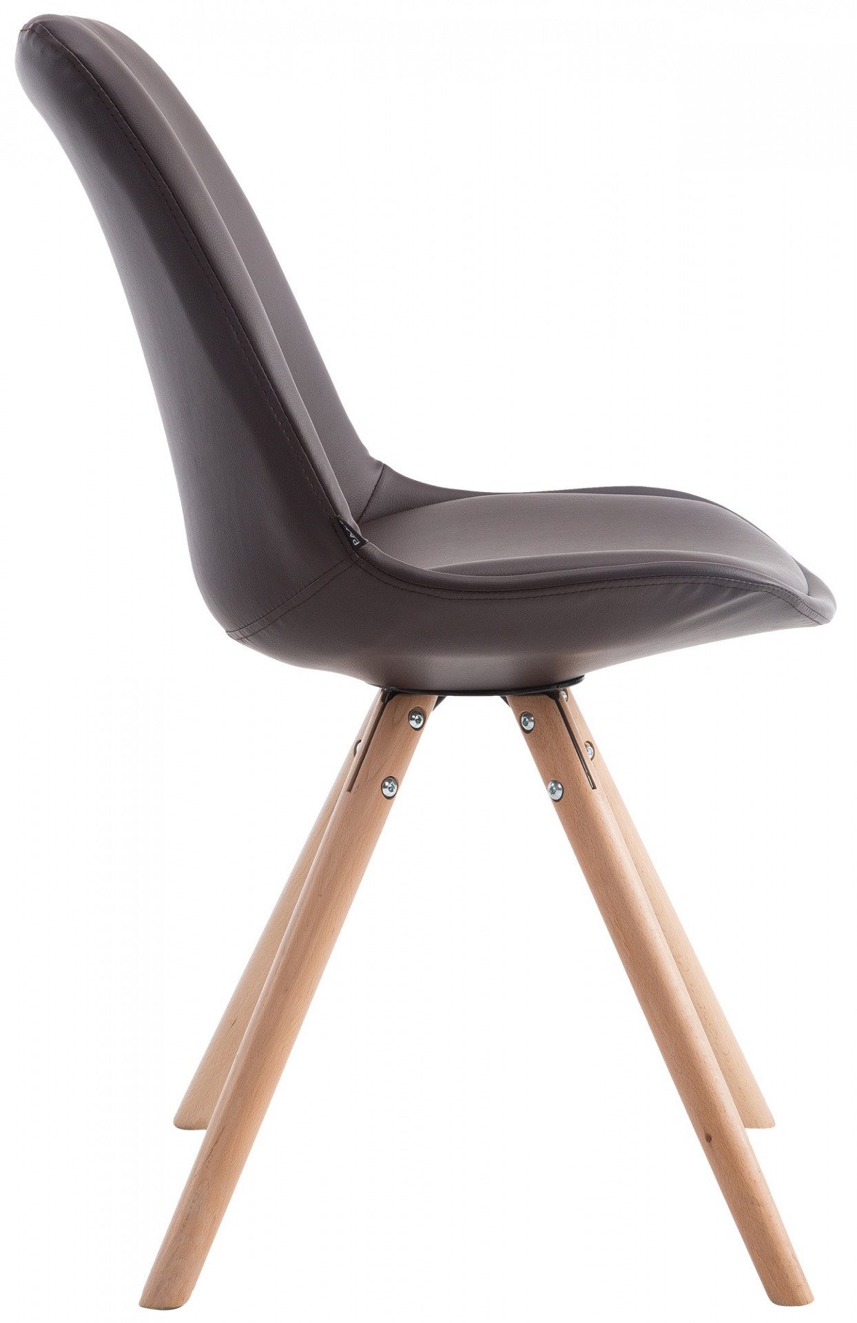 Besucherstuhl Laval Natura Rund, braun