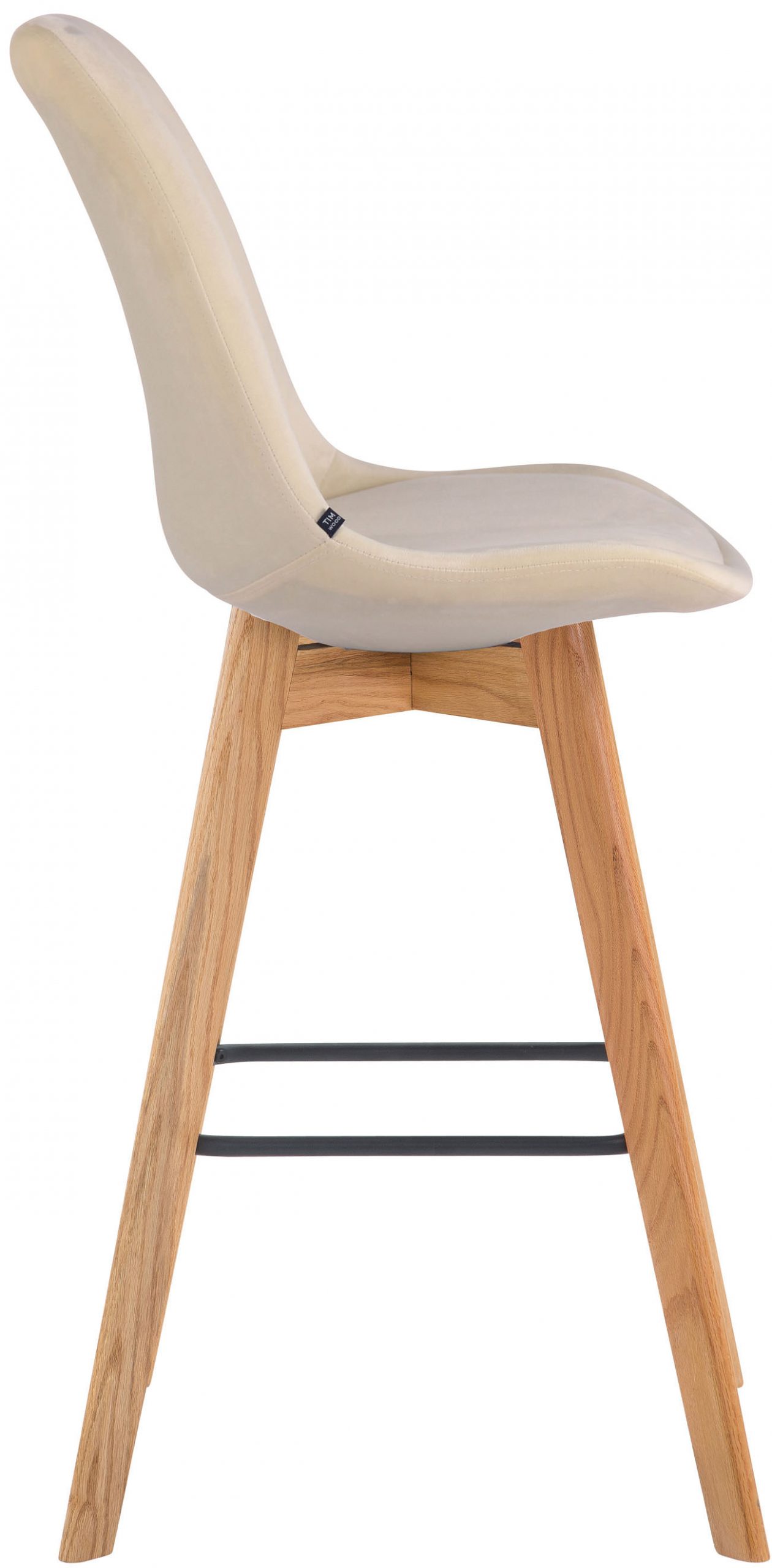 Barhocker Metz Samt natura, creme