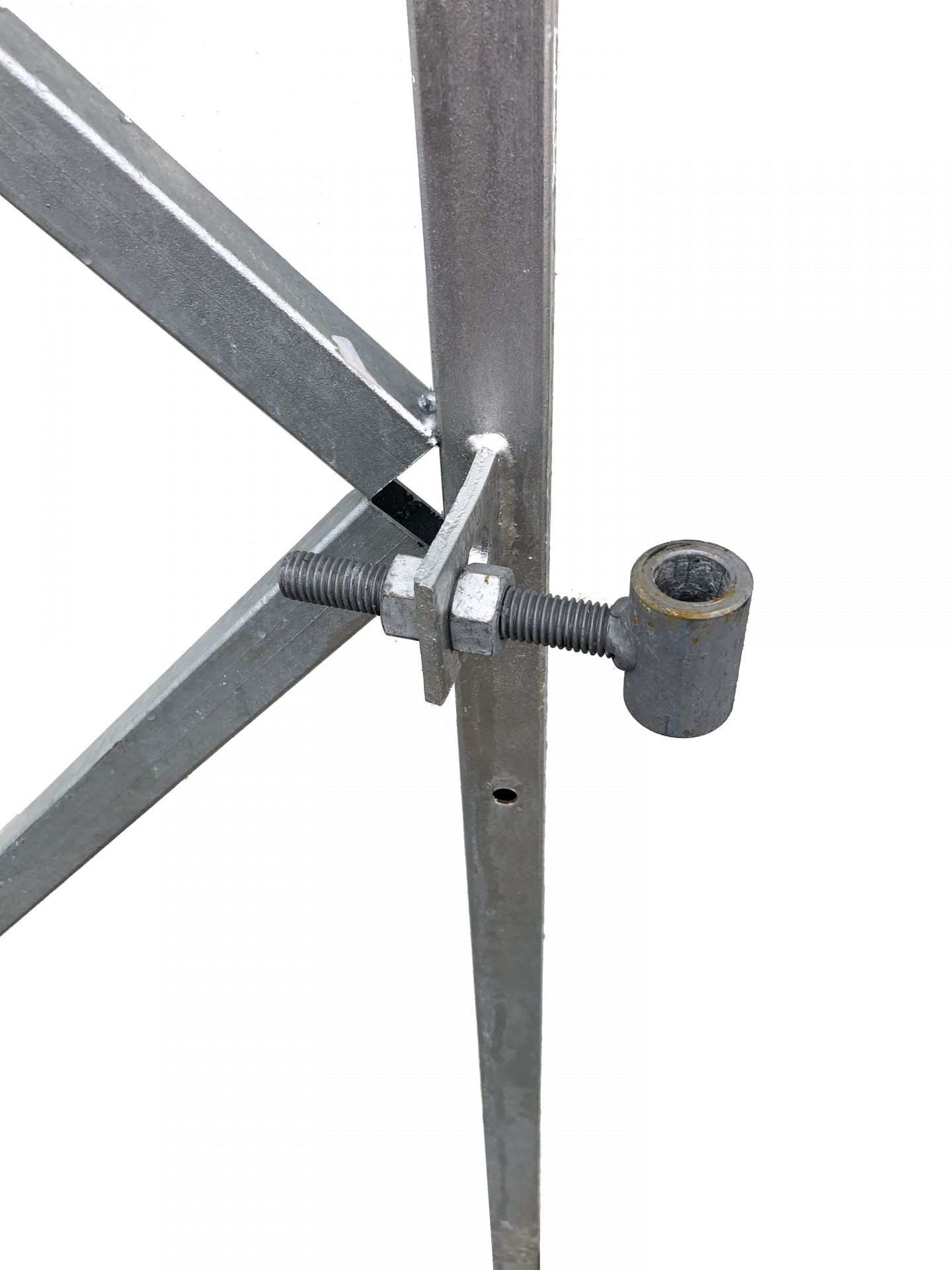 FLEXI Torrahmen, 90 x 155 cm, für Torbreiten 75 - 90 cm, verzinkter Metallrahmen 20 x 30 mm, inkl. 2 verstellbaren Kloben