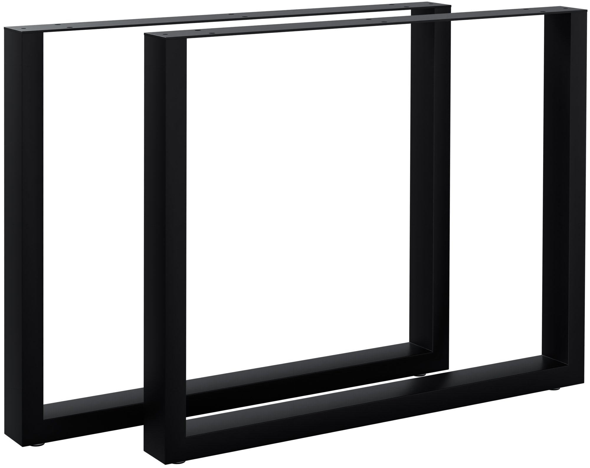 2x Tischbeine Ilkan, 90 cm, schwarz