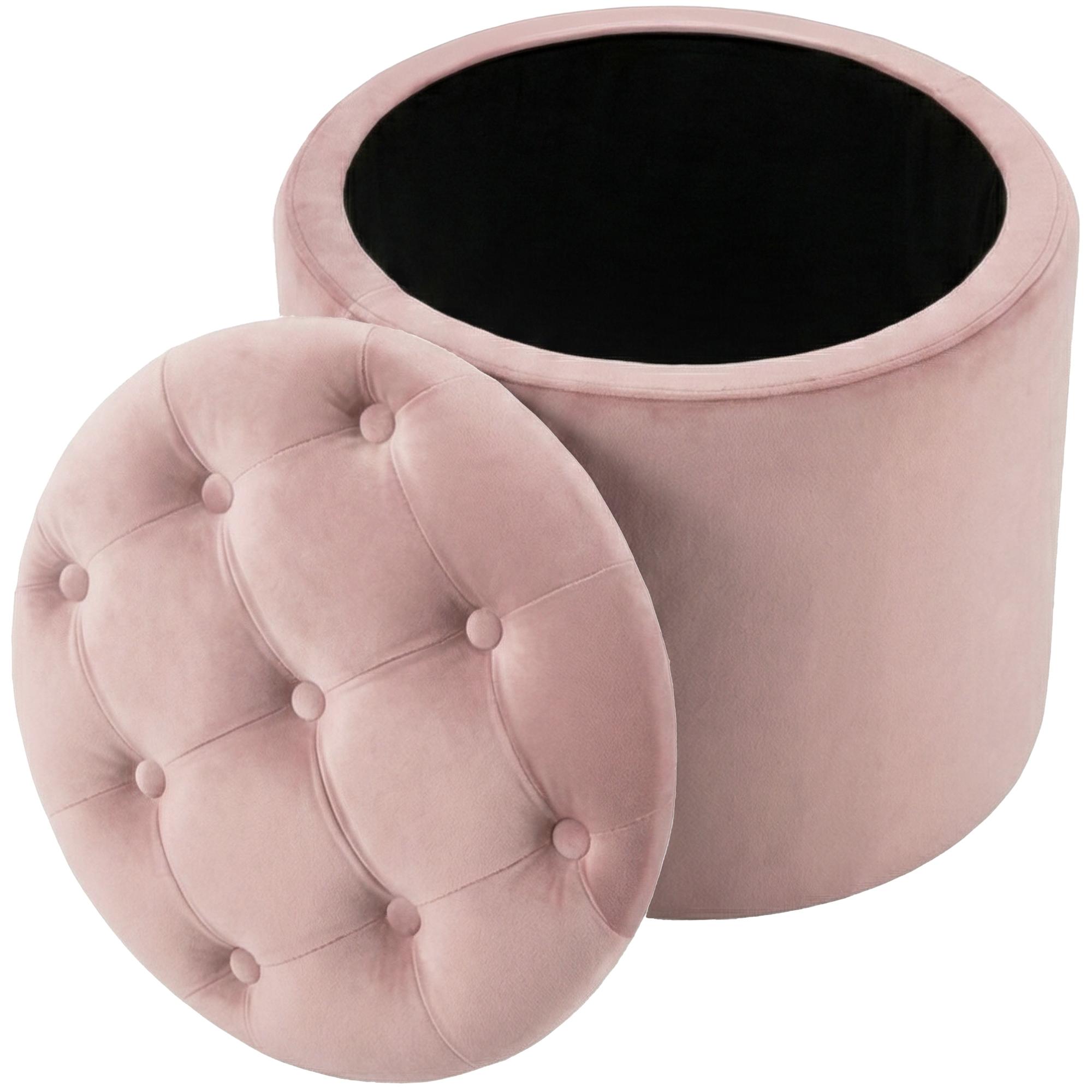Sitzhocker Pantin Samt, rosa