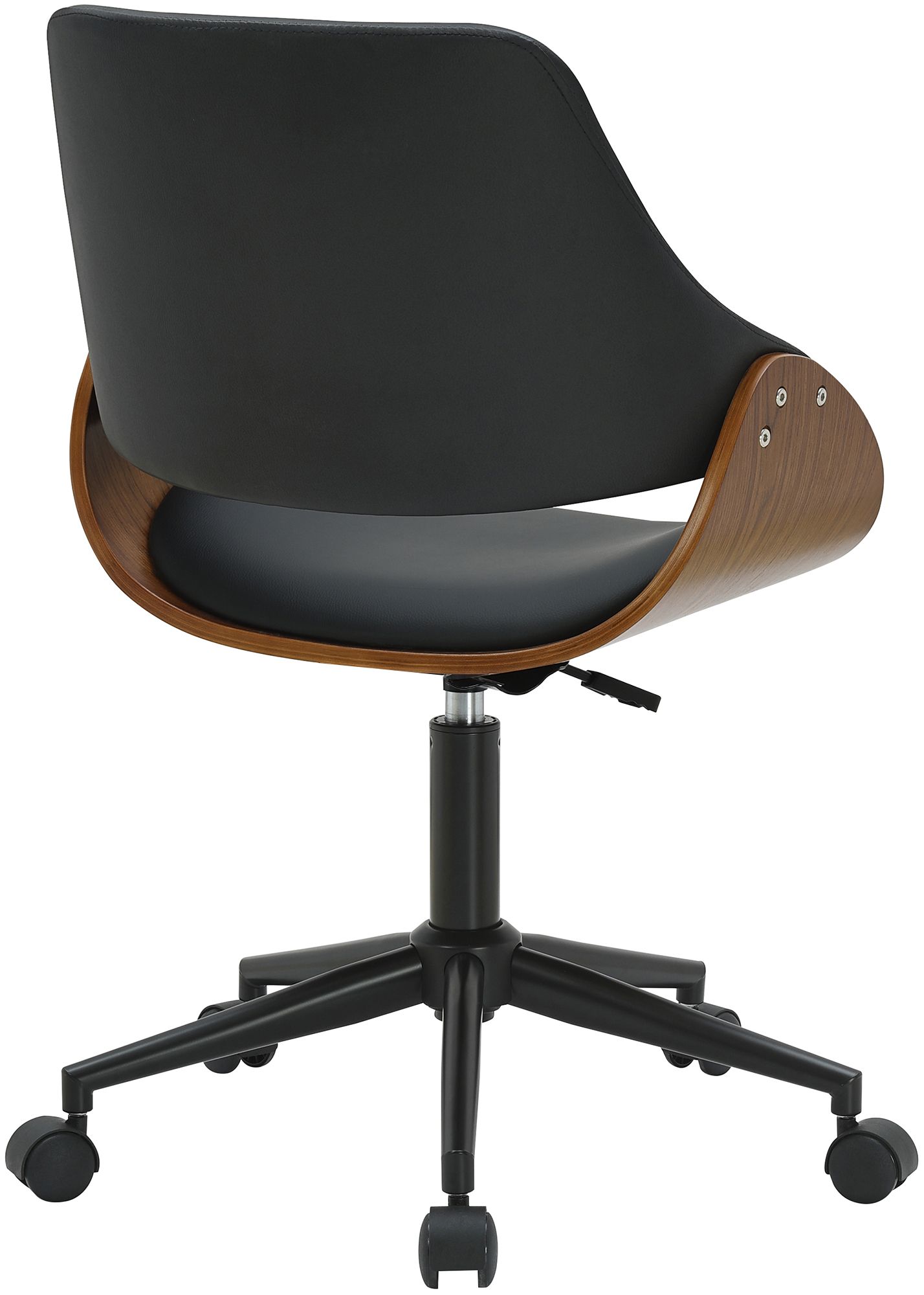 Bürostuhl Sorrento Kunstleder, walnuss/schwarz