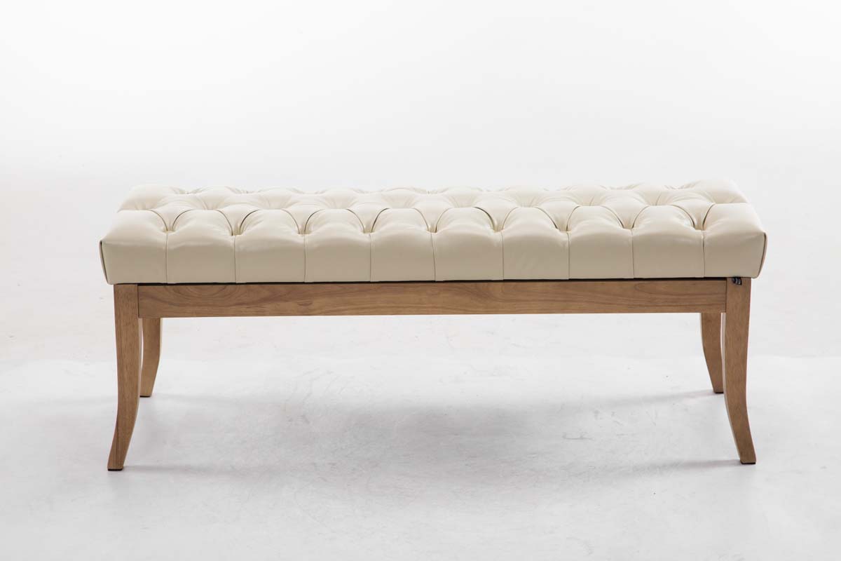 Sitzbank Ramses Kunstleder antik-hell 120, creme