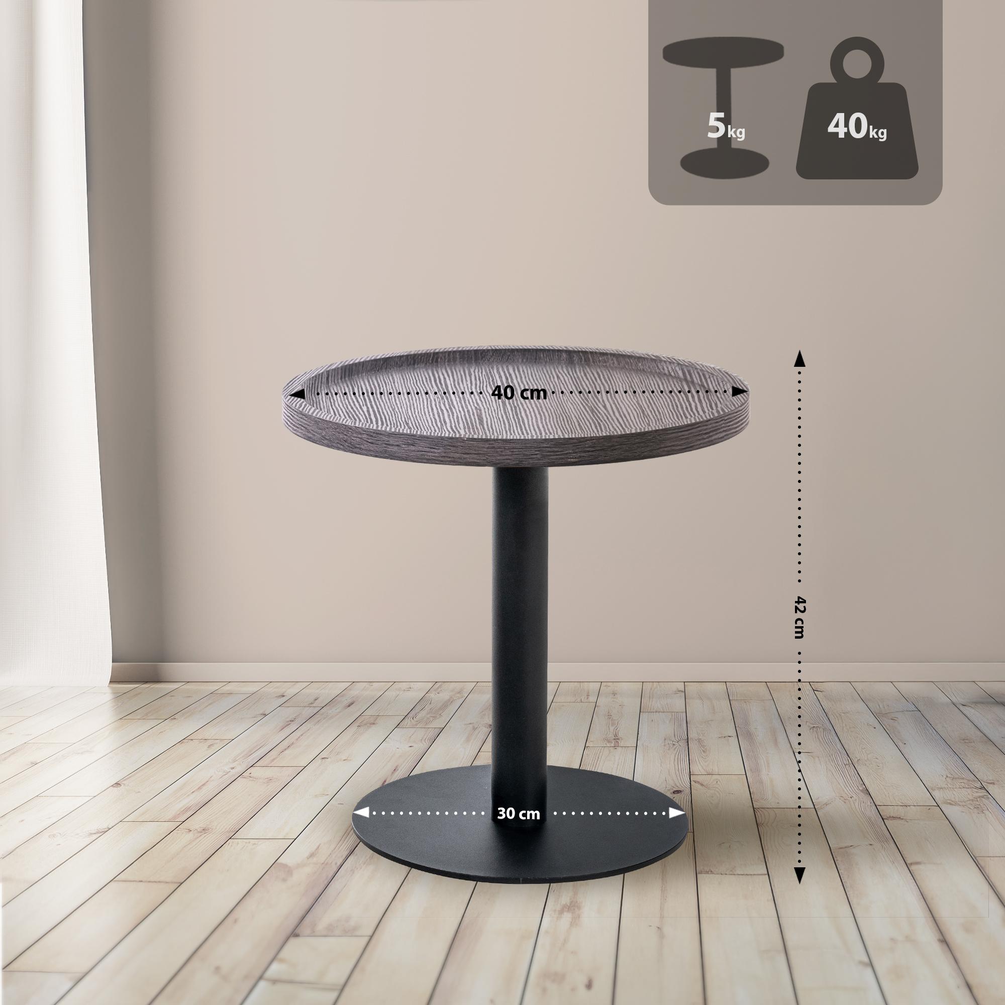 Beistelltisch Aspen M, grau