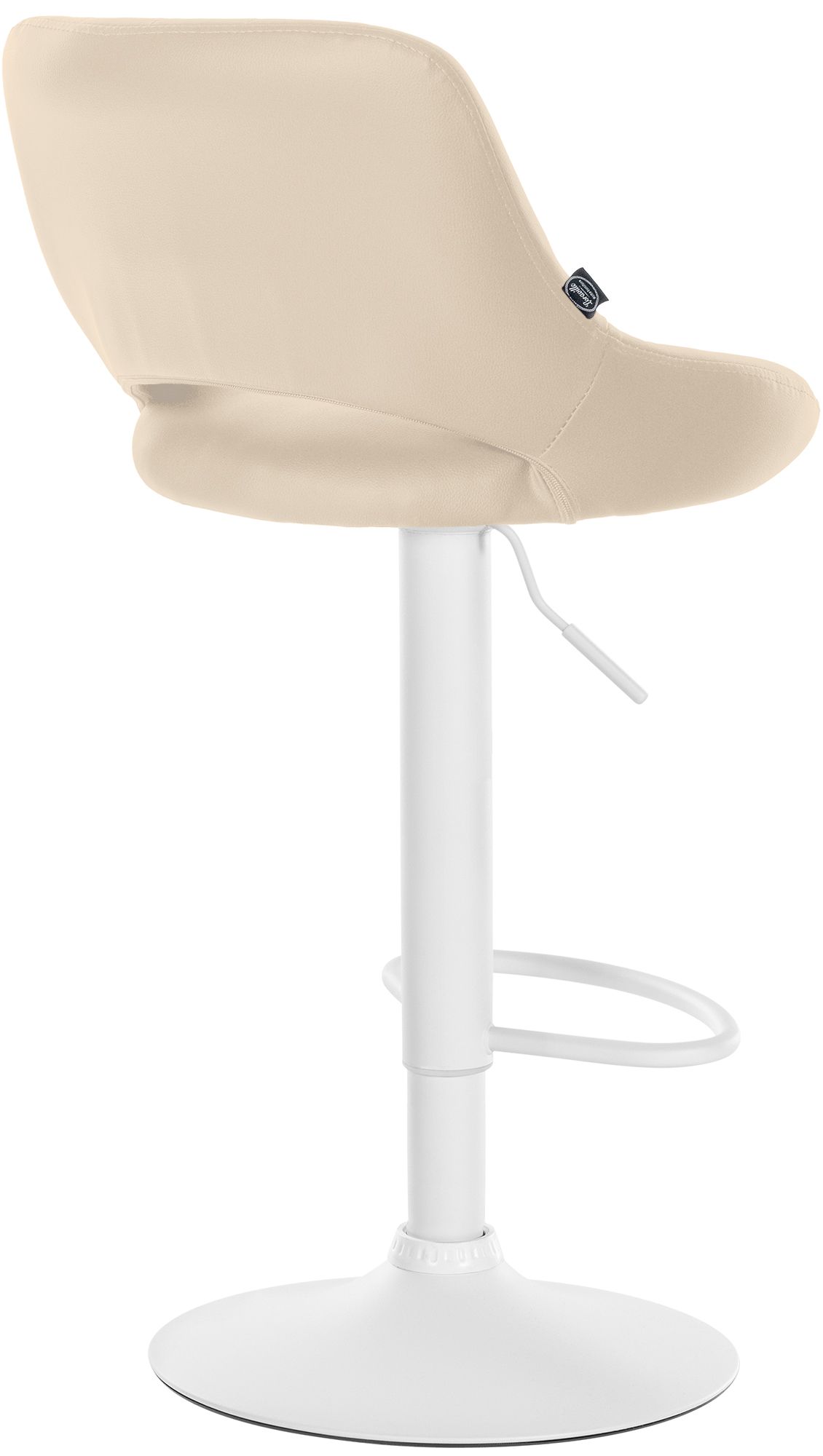 Barhocker Milet Kunstleder weiß, creme