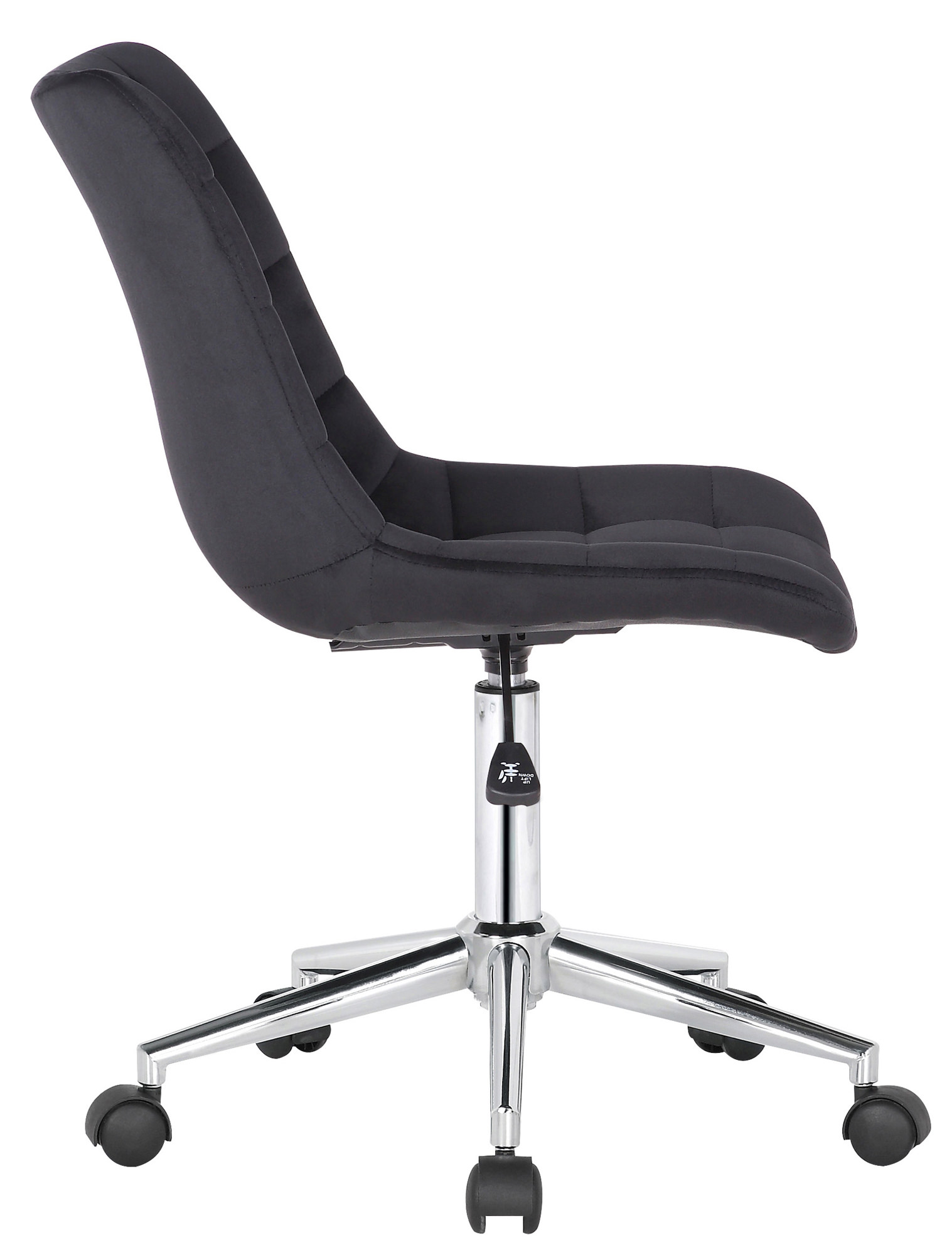 Bürostuhl Medford Samt, schwarz