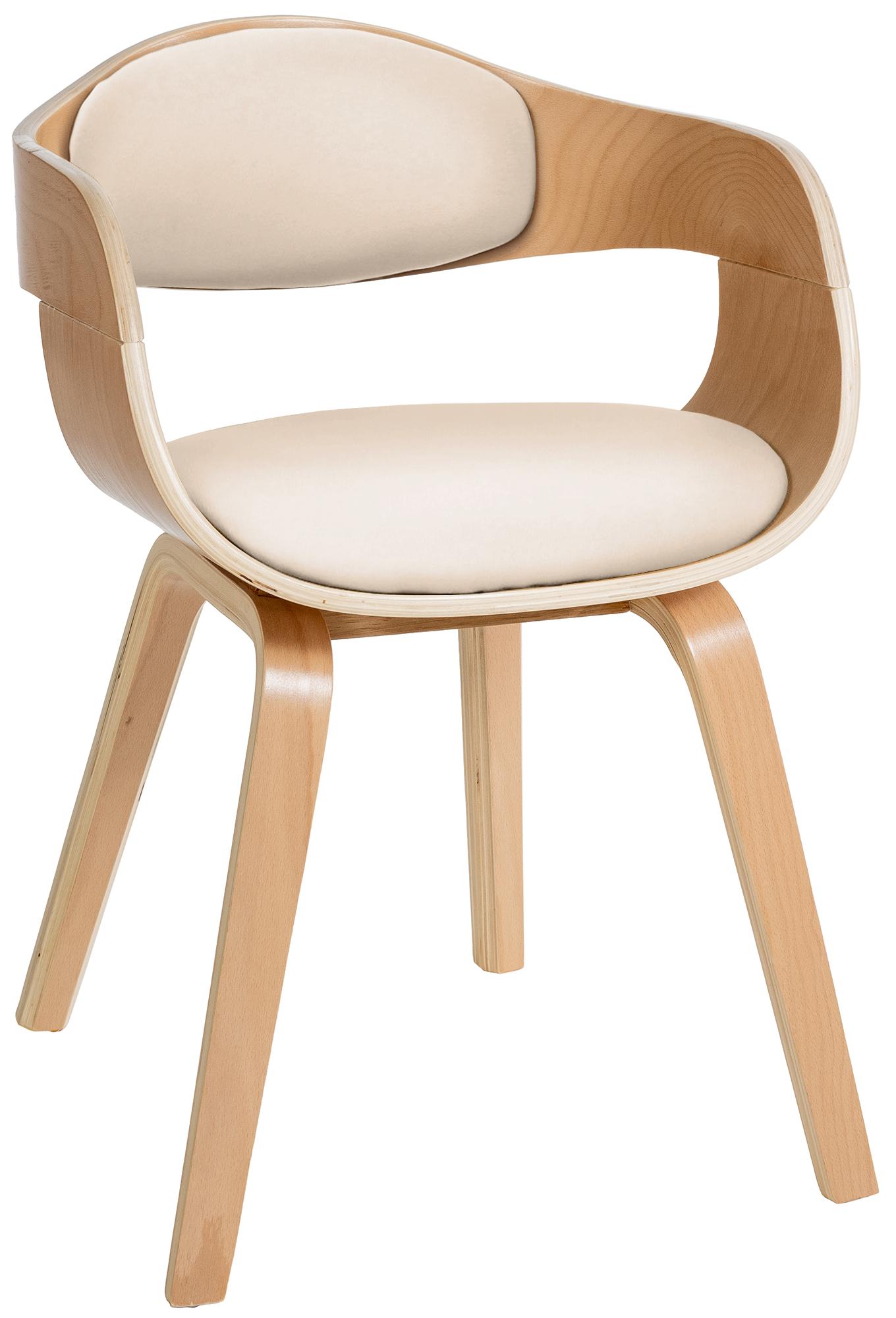 Besucherstuhl Kingston, natura/creme