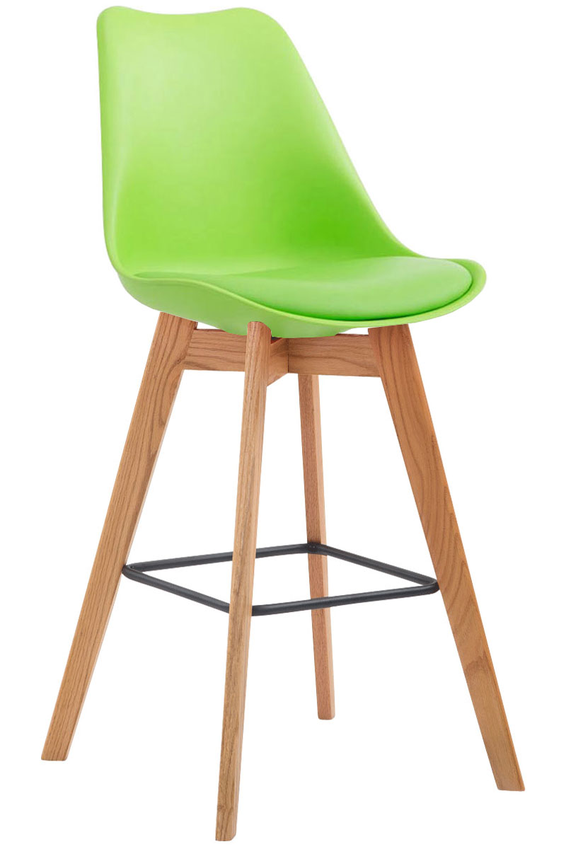 2er Set Barhocker Metz Kunststoff natura, grün