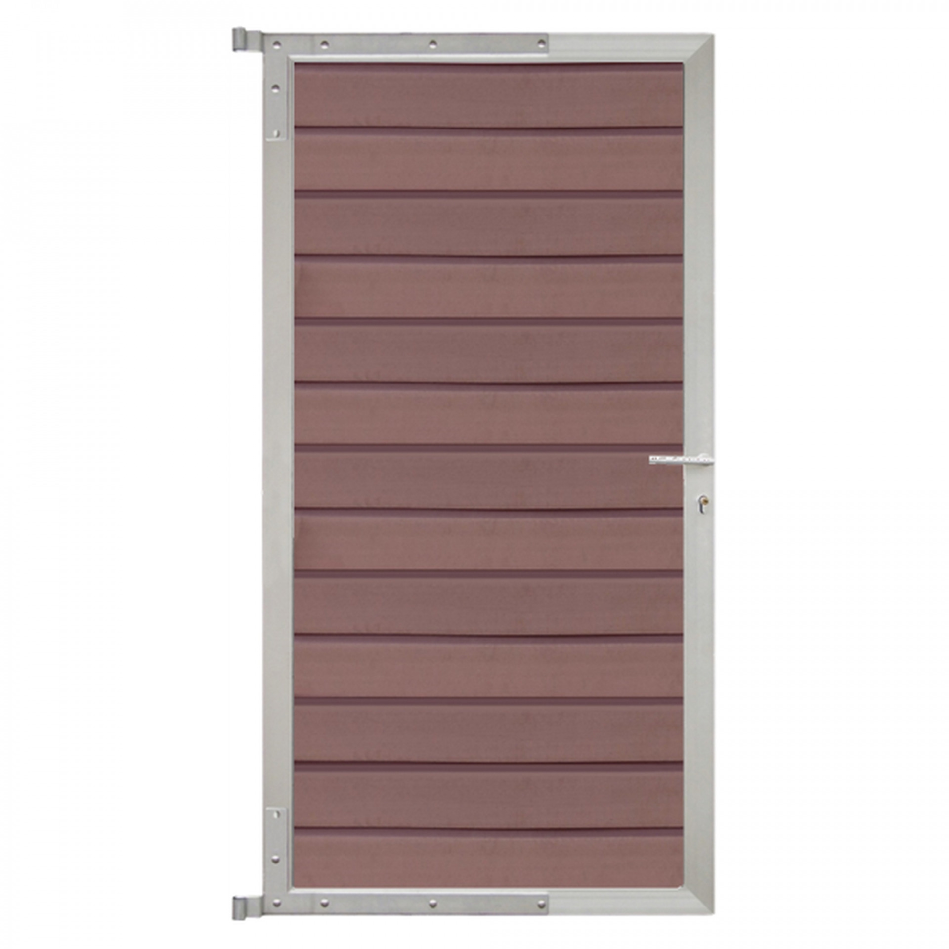 529689 WOLLBACH-Serie-Tor-Komplettset, 90 x 175 cm, Mokka/Silber