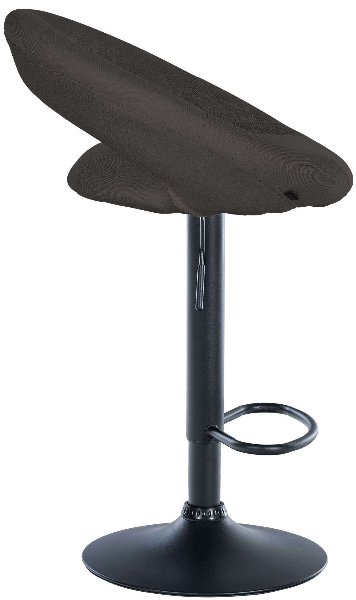 2er Set Barhocker Olinda Stoff schwarz, dunkelgrau