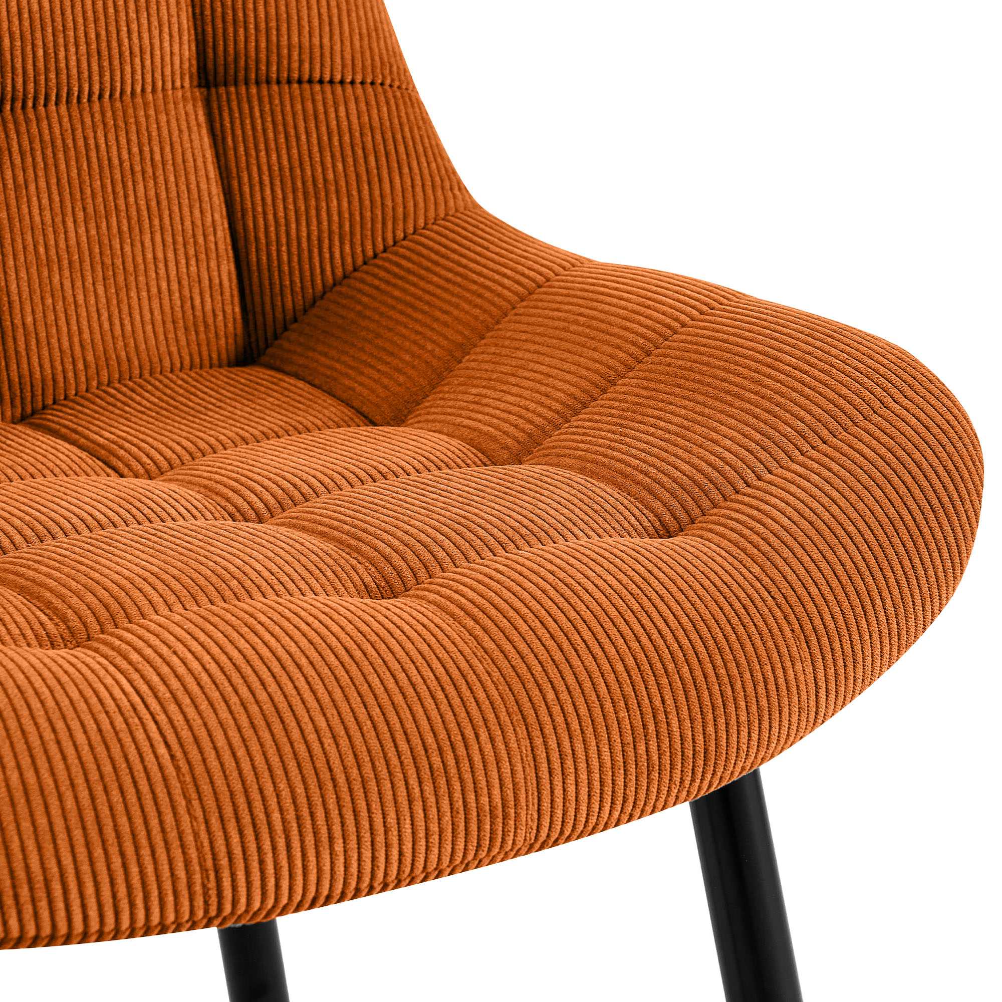 Esszimmerstuhl Sardna Cord, orange