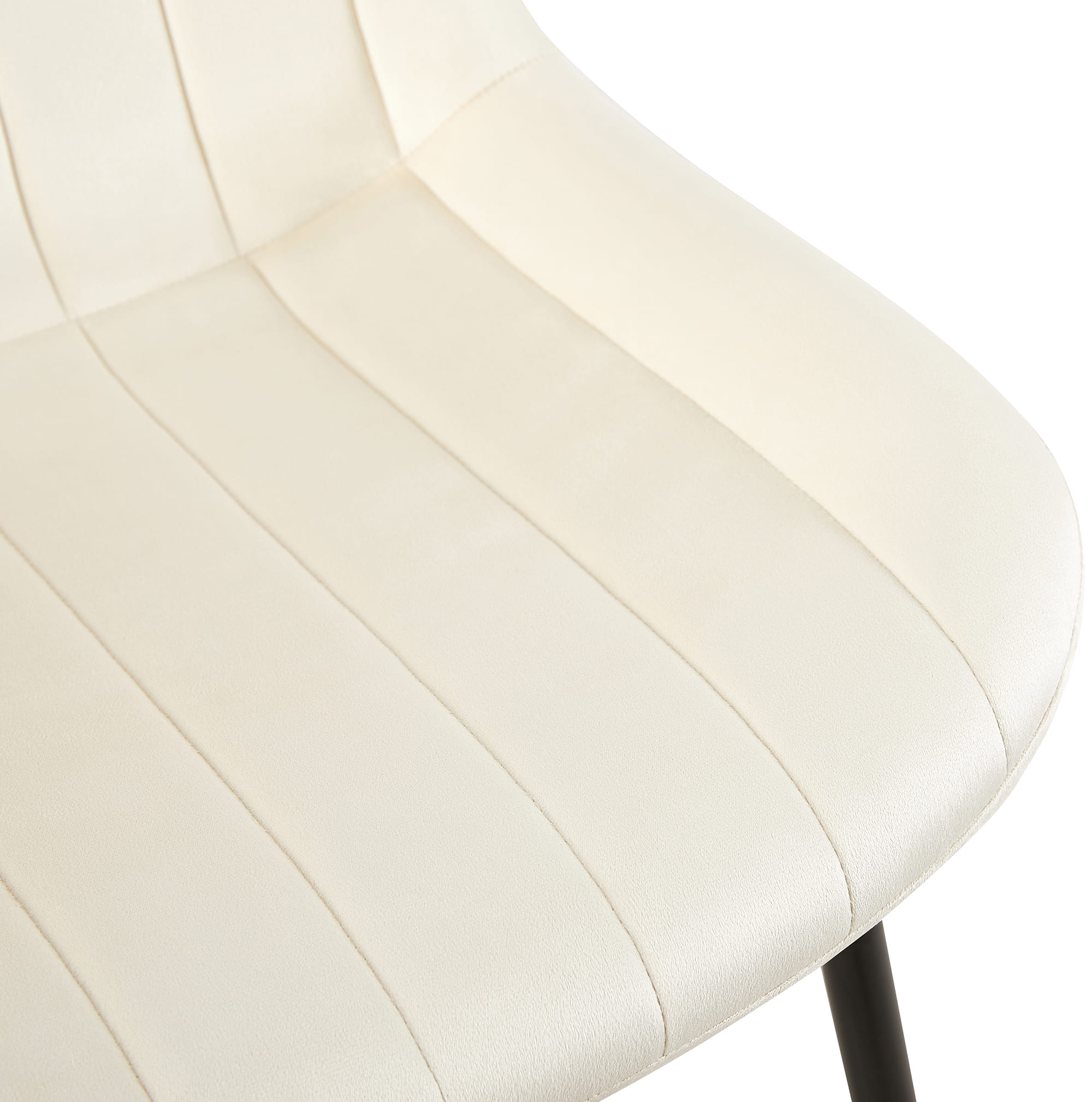 Stuhl Rahden Samt, creme