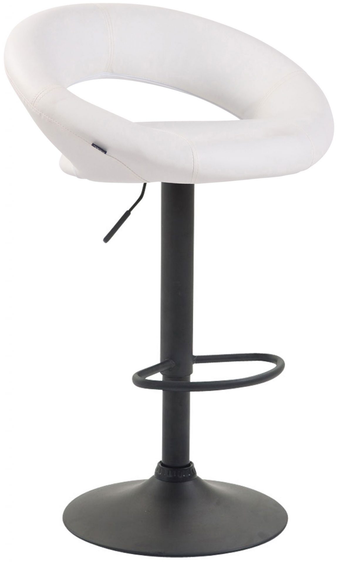 Barhocker Olinda Kunstleder schwarz, weiß