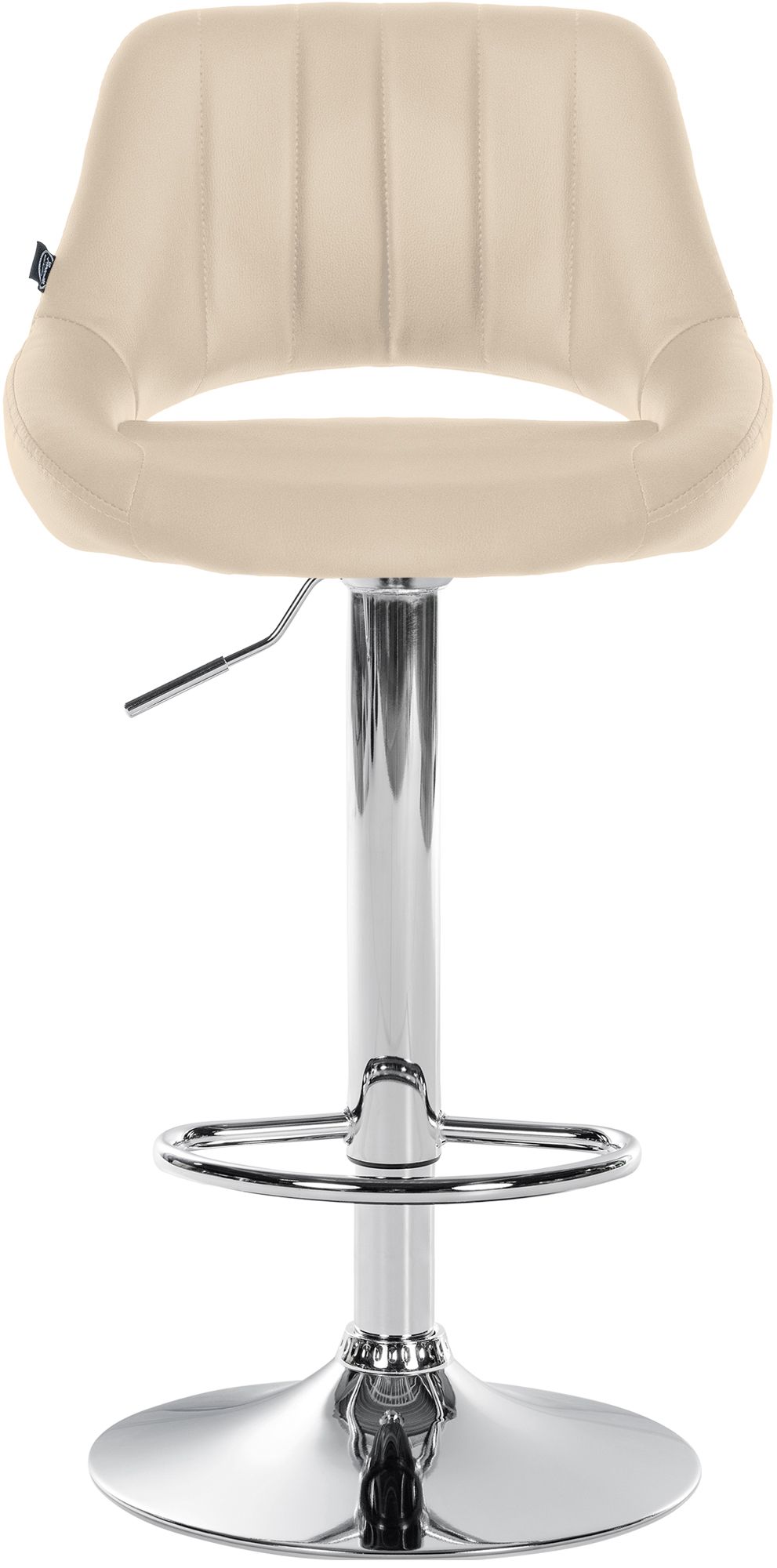 Barhocker Milet Kunstleder chrom, creme