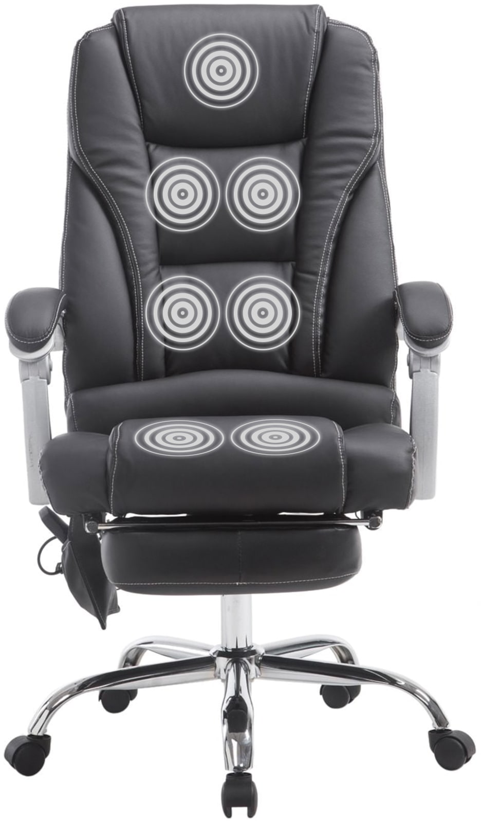 Bürostuhl Pacific mit Massagefunktion, schwarz