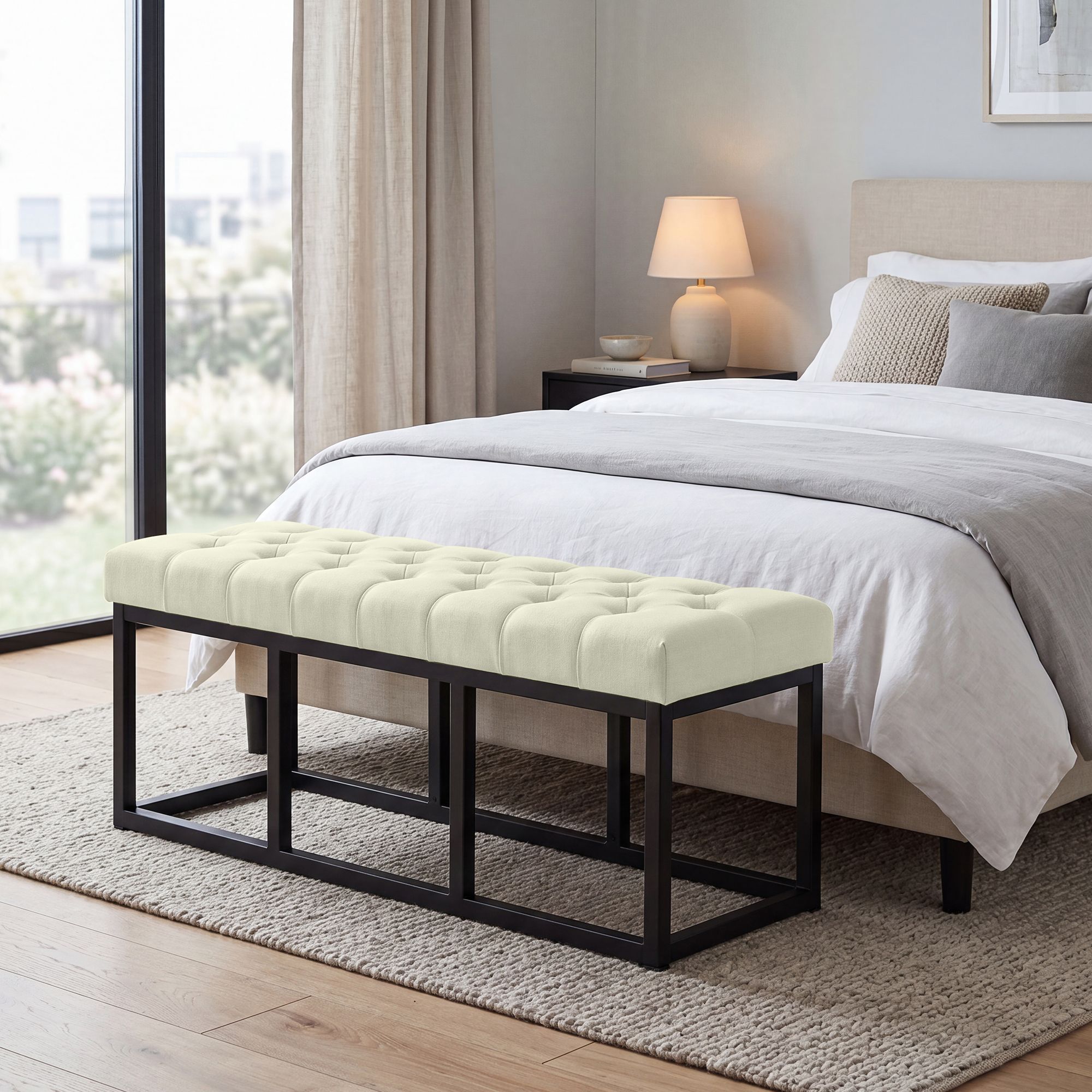 Sitzbank Amun Stoff B120, creme
