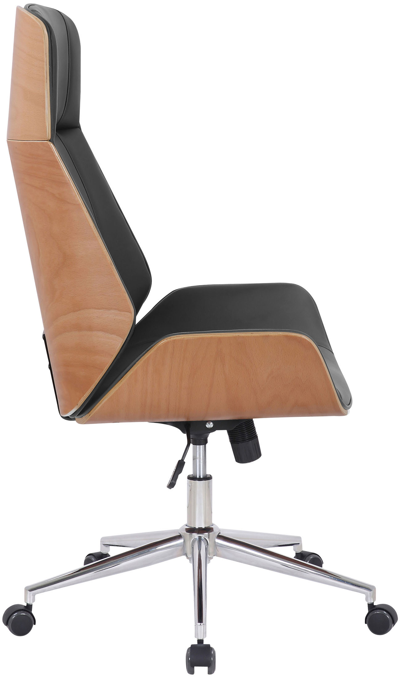 Bürostuhl Varel Kunstleder, natura/schwarz