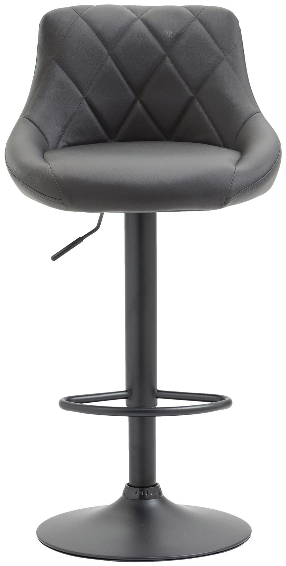Barhocker Lazio Kunstleder schwarz, grau